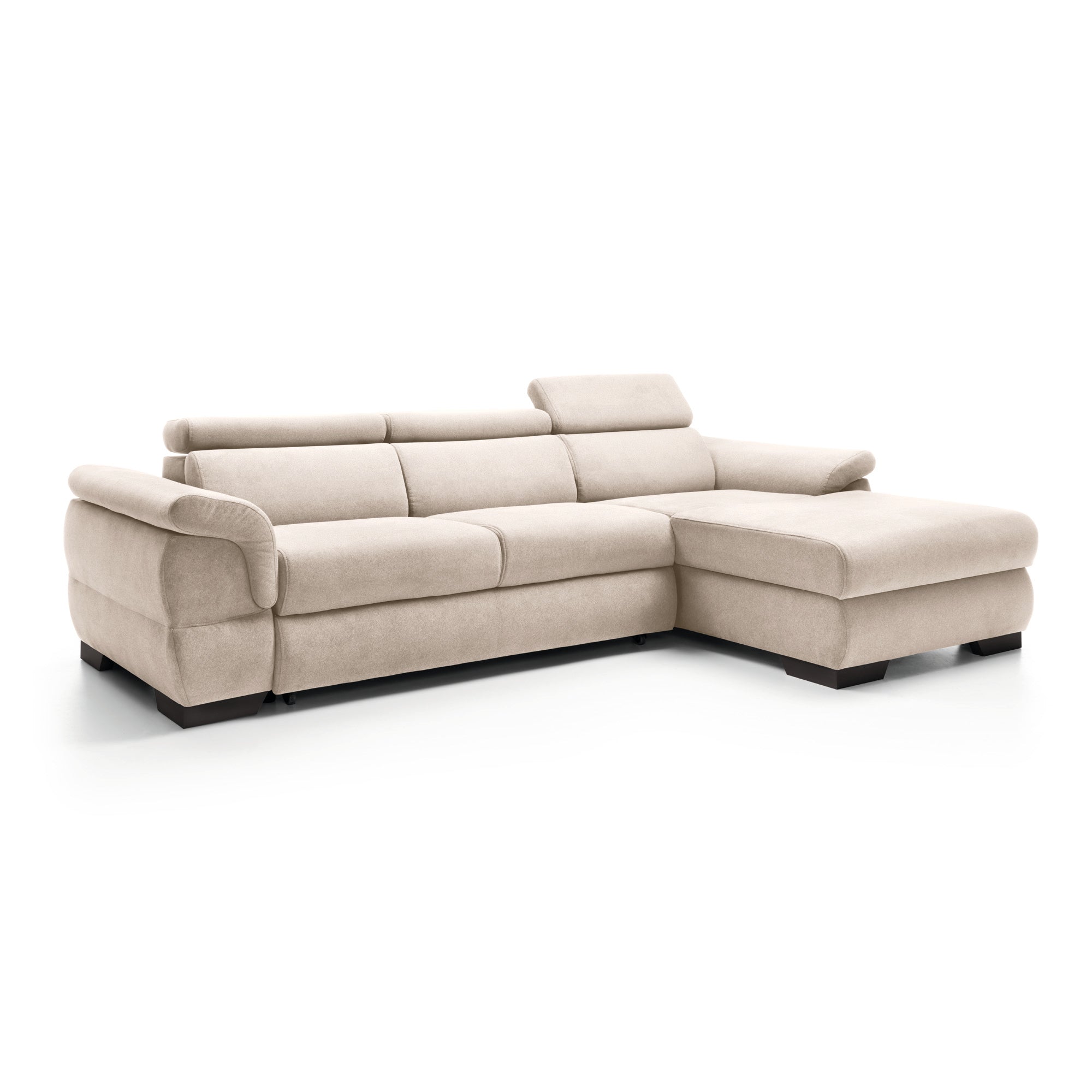 Ecksofa Bolzano 276x175cm, Material: Auswahl möglich