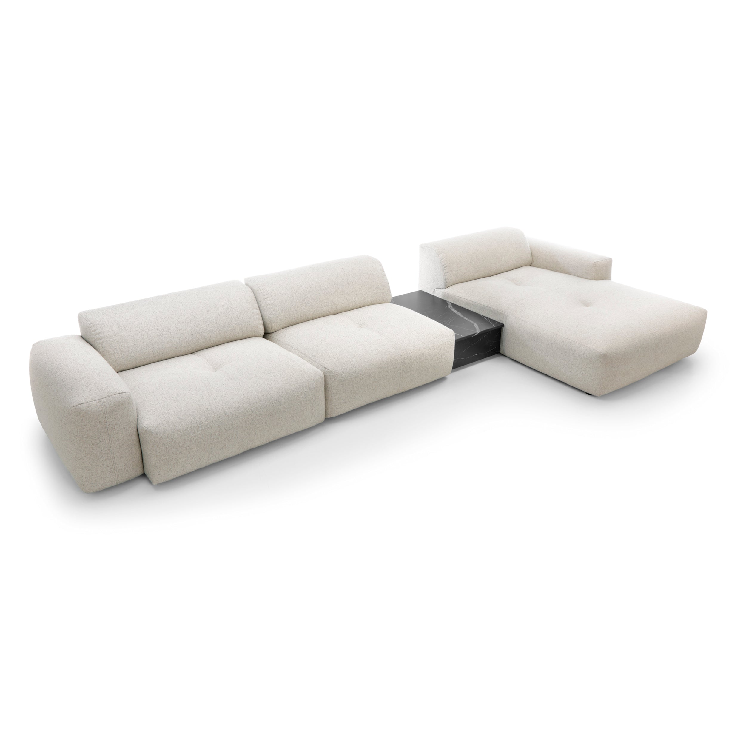 Ecksofa Calm 416x180cm, Material: Auswahl möglich