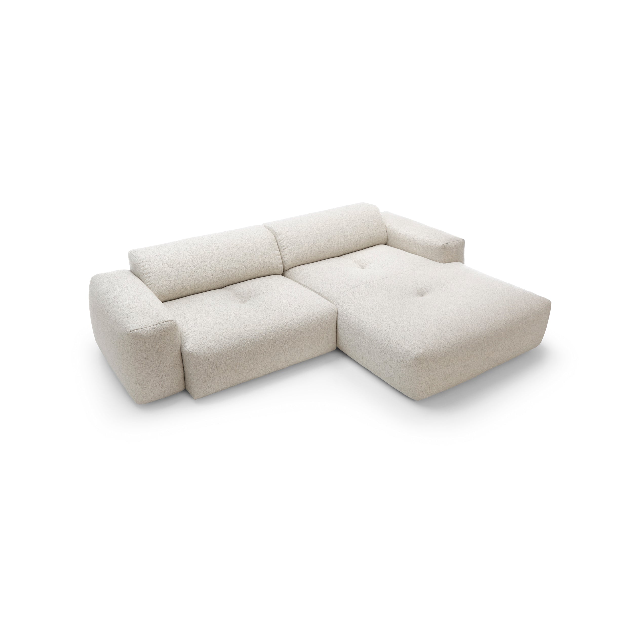 Ecksofa Calm 266x180cm, Material: Auswahl möglich