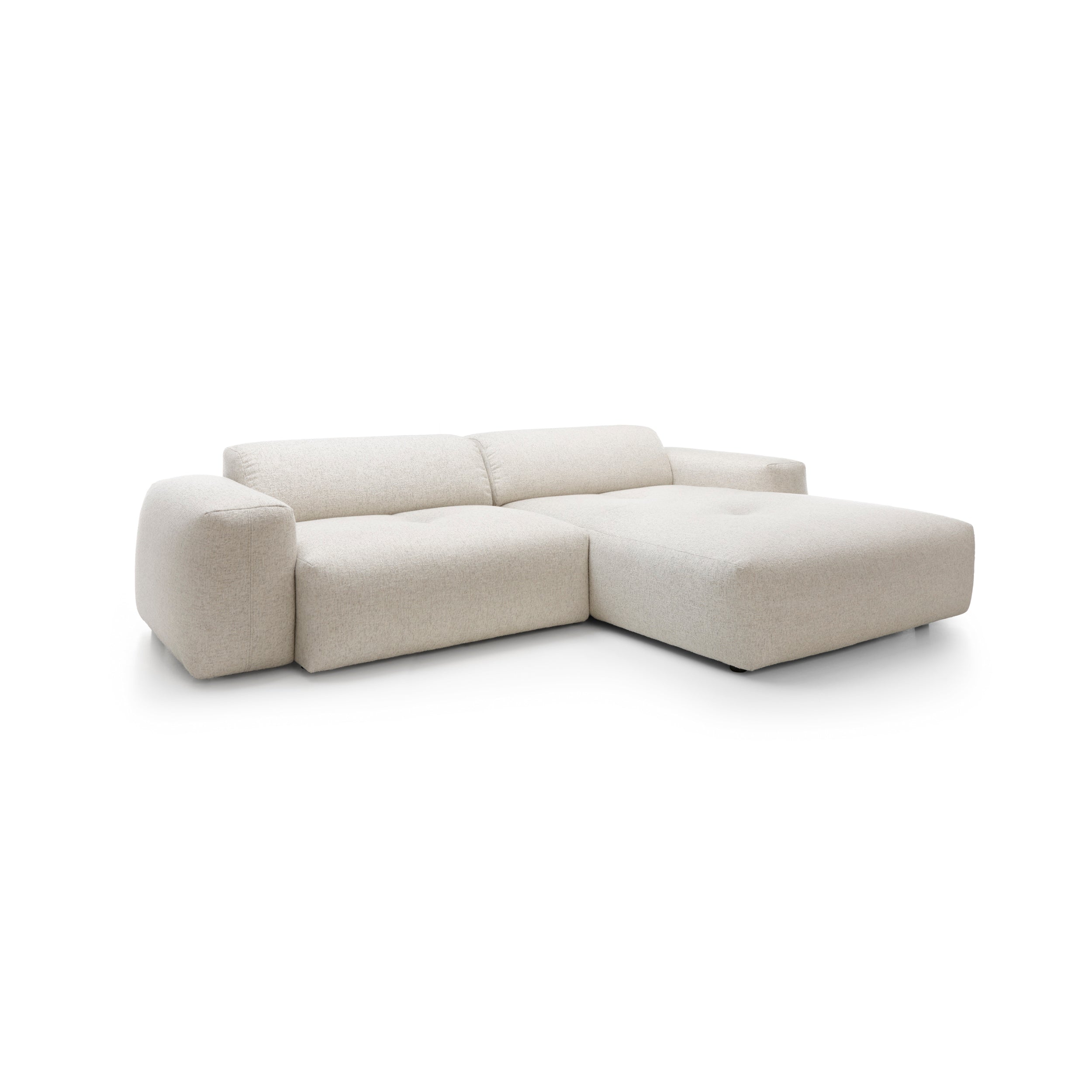 Ecksofa Calm 266x180cm, Material: Auswahl möglich