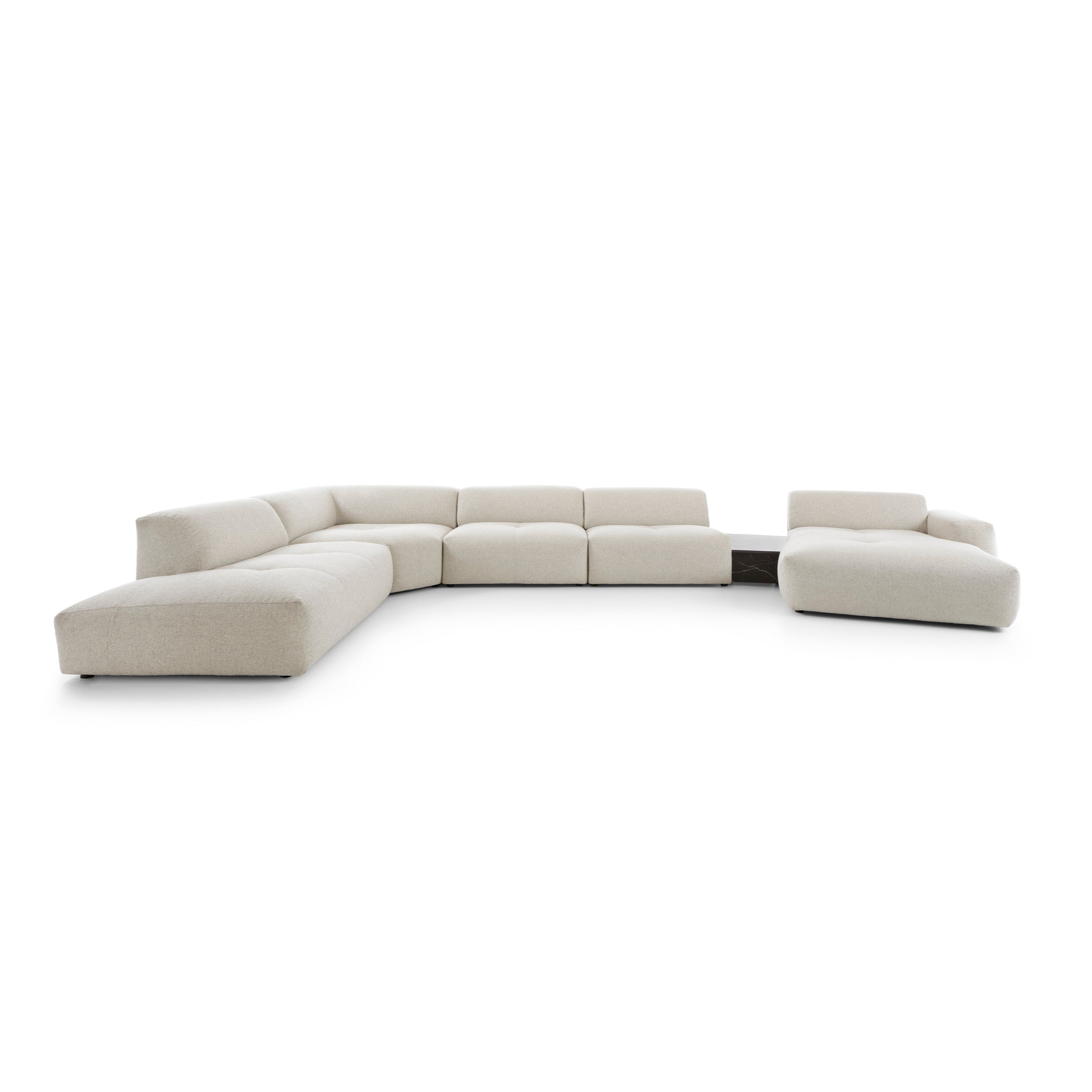 Ecksofa Calm 519x280cm, Material: Auswahl möglich