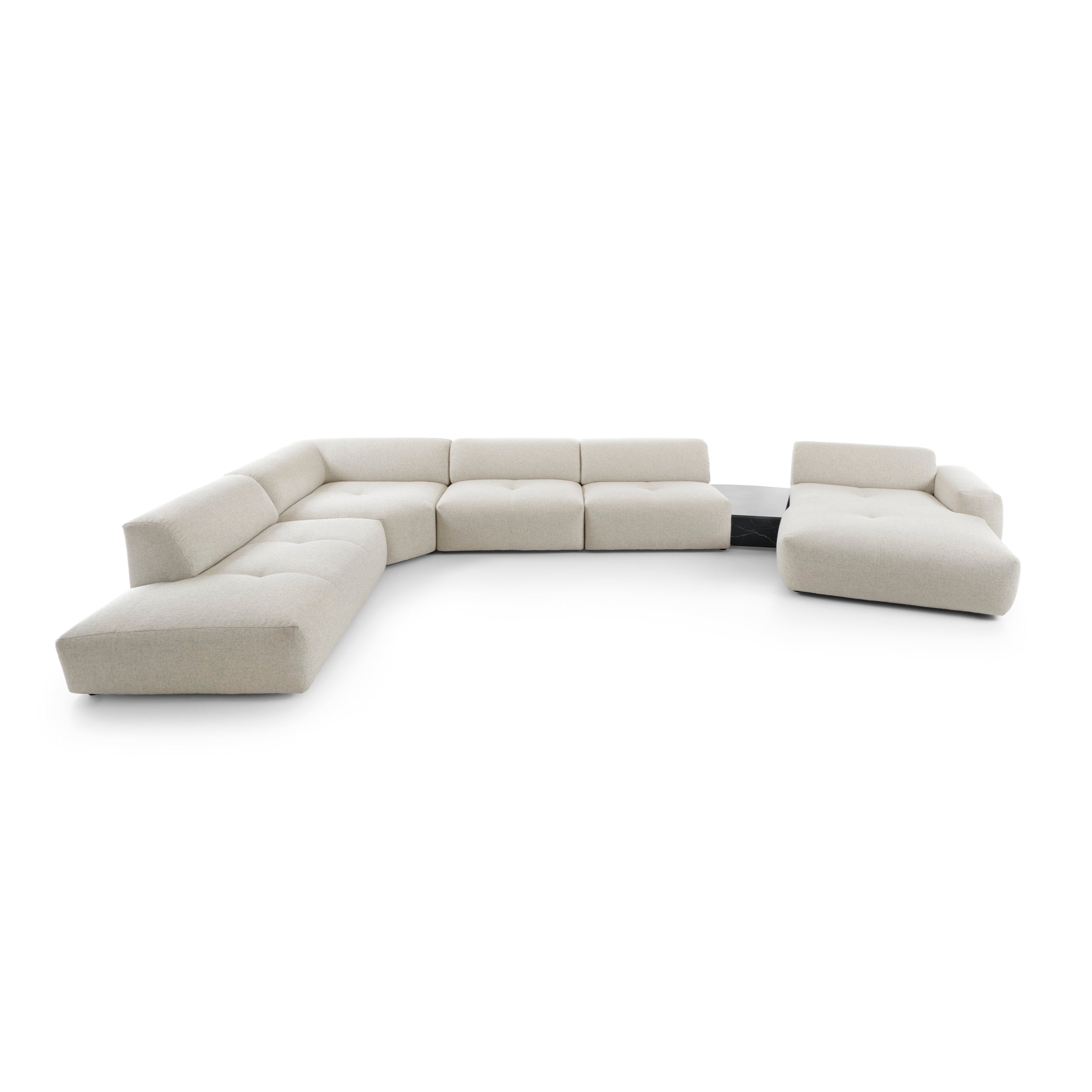 Ecksofa Calm 519x280cm, Material: Auswahl möglich