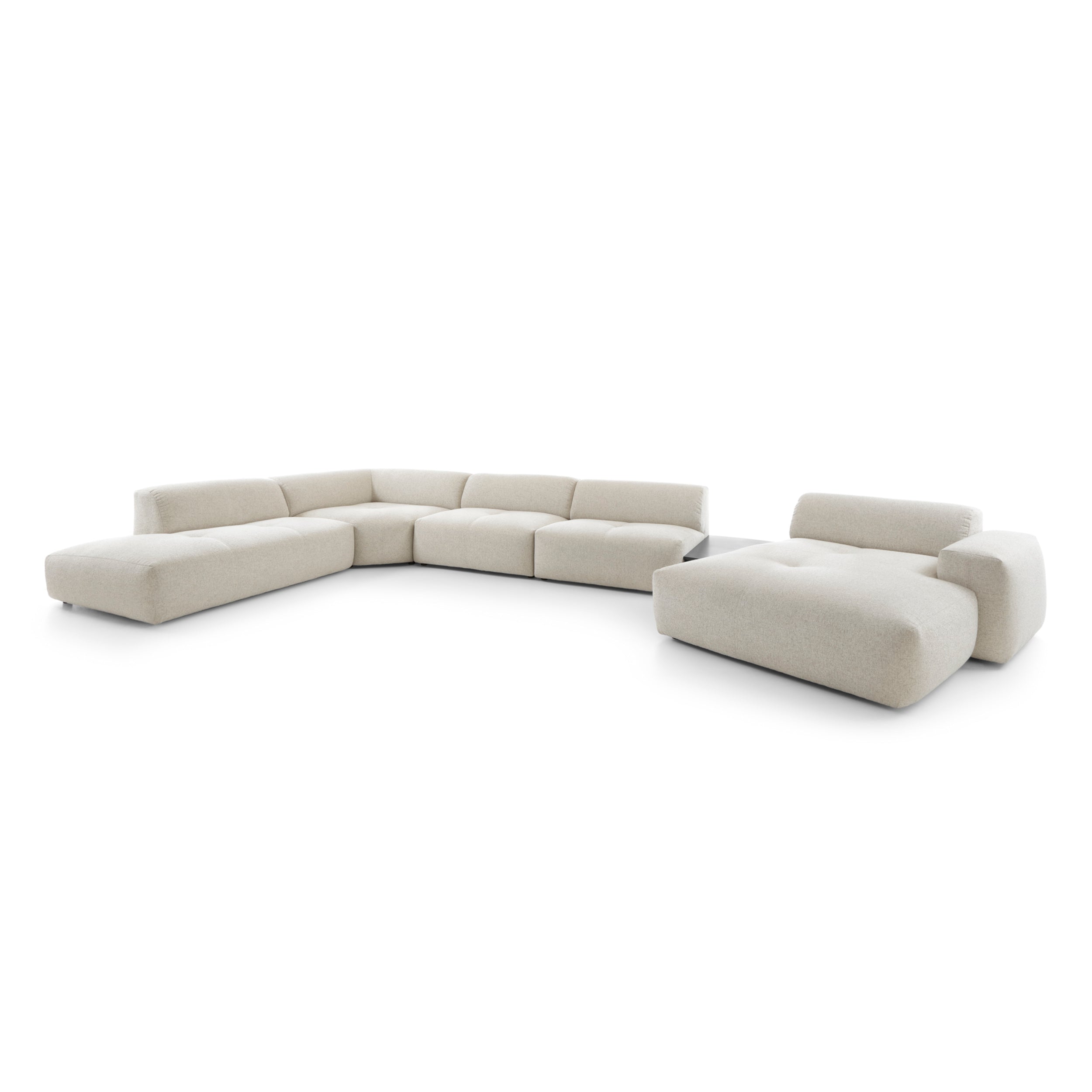 Ecksofa Calm 519x280cm, Material: Auswahl möglich