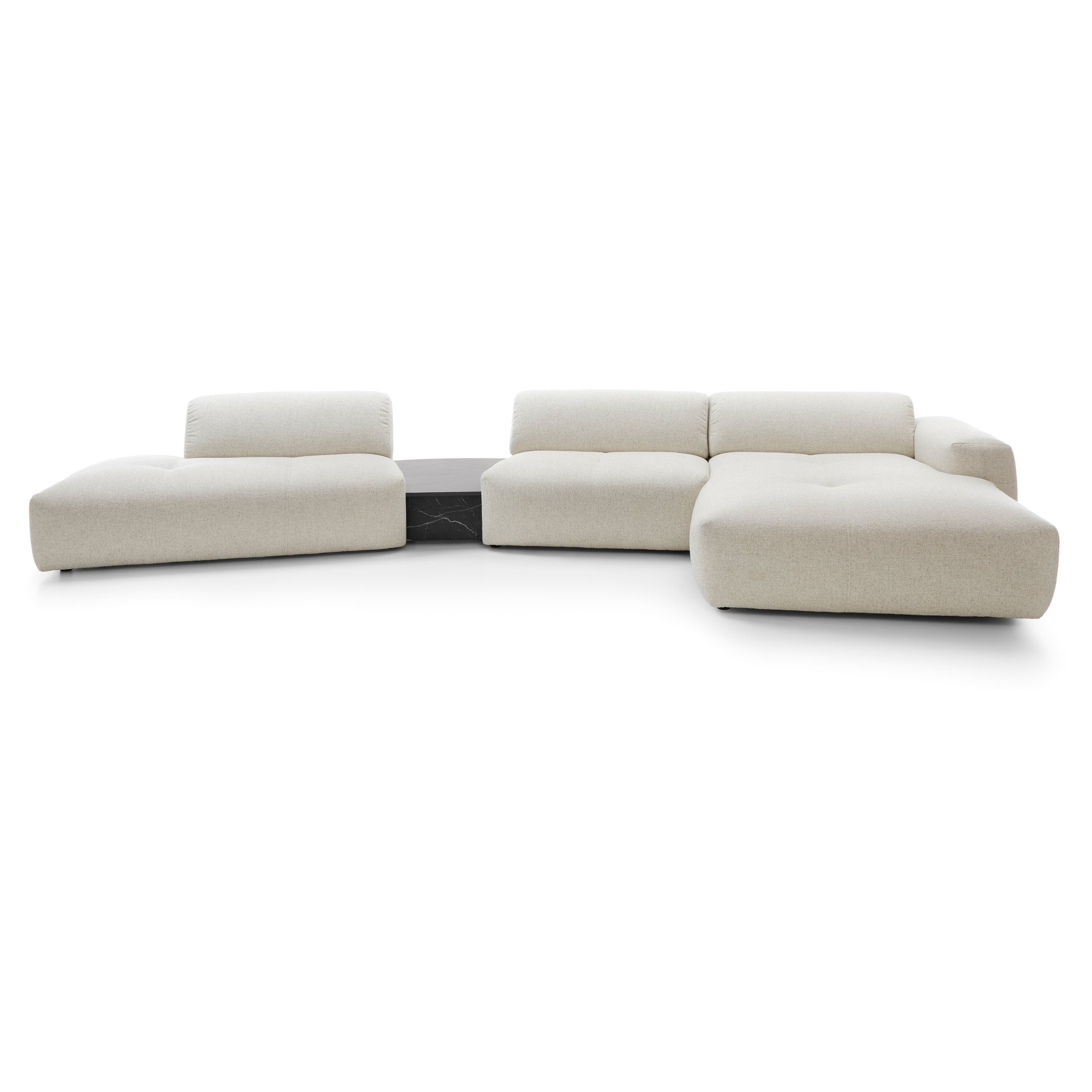 Ecksofa Calm 437x180cm, Material: Auswahl möglich