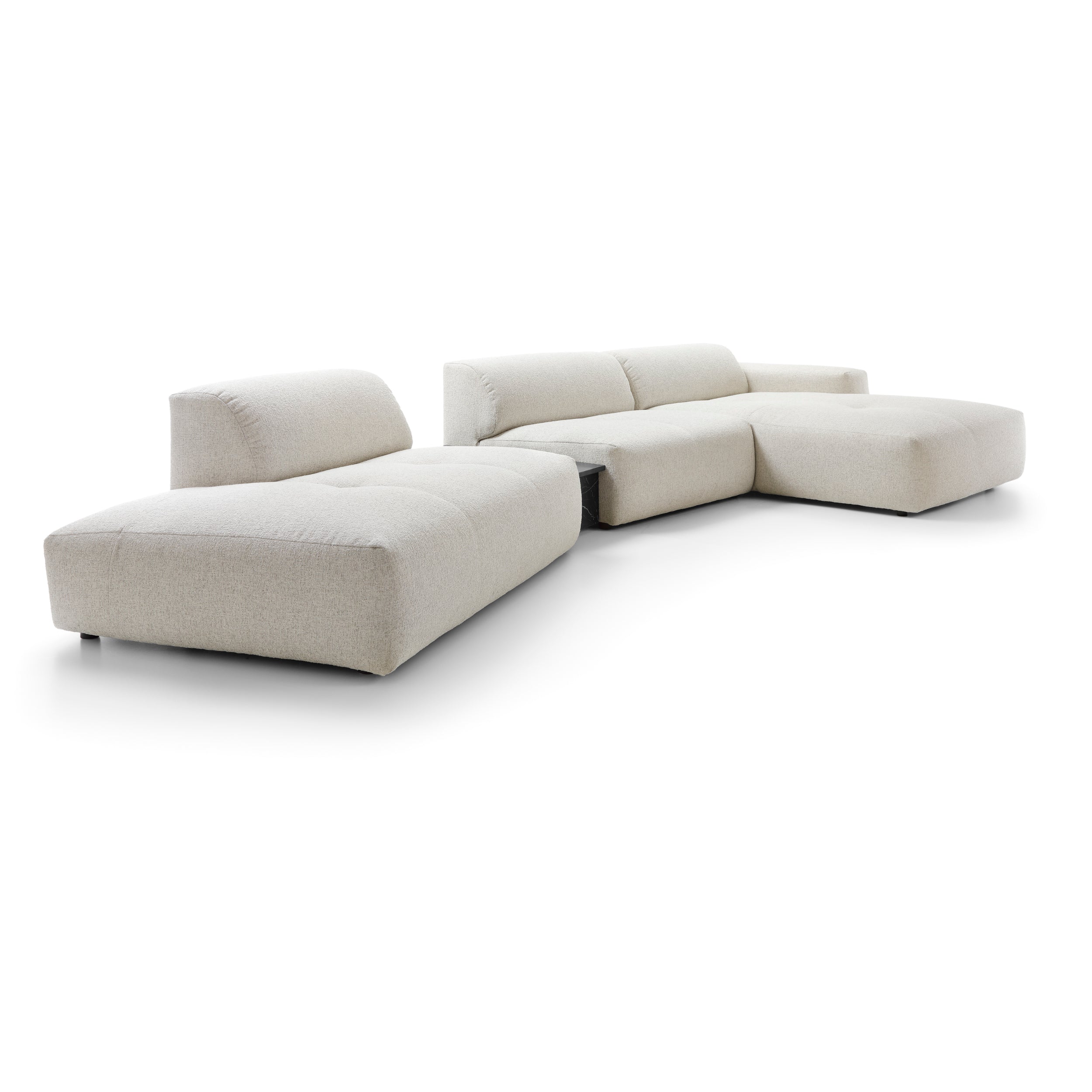 Ecksofa Calm 437x180cm, Material: Auswahl möglich
