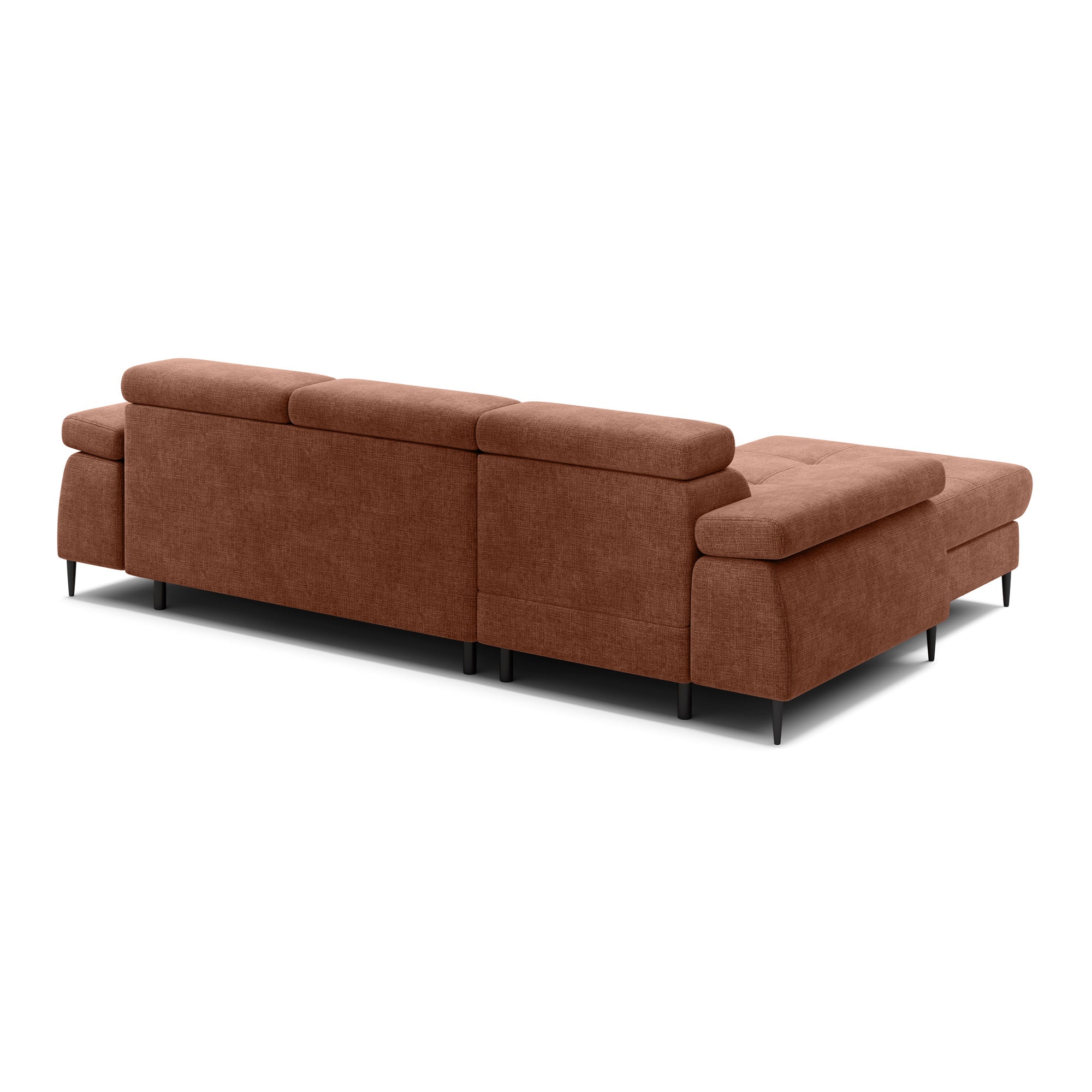 Ecksofa Cordoba I, 283x102cm, Material: Auswahl möglich