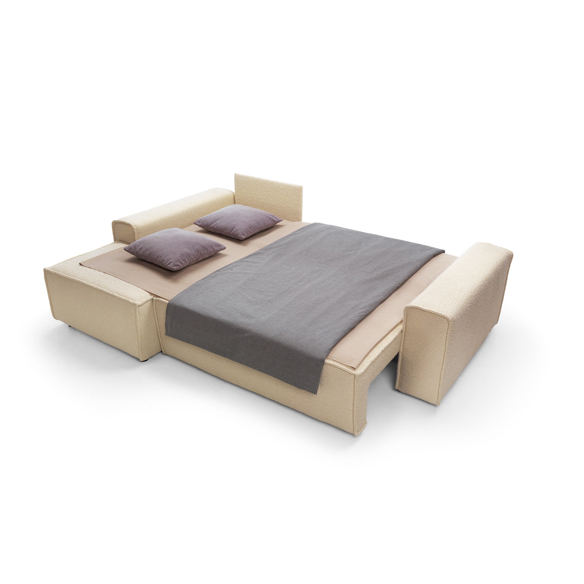 Ecksofa Domo 255x170cm, Material: Auswahl möglich