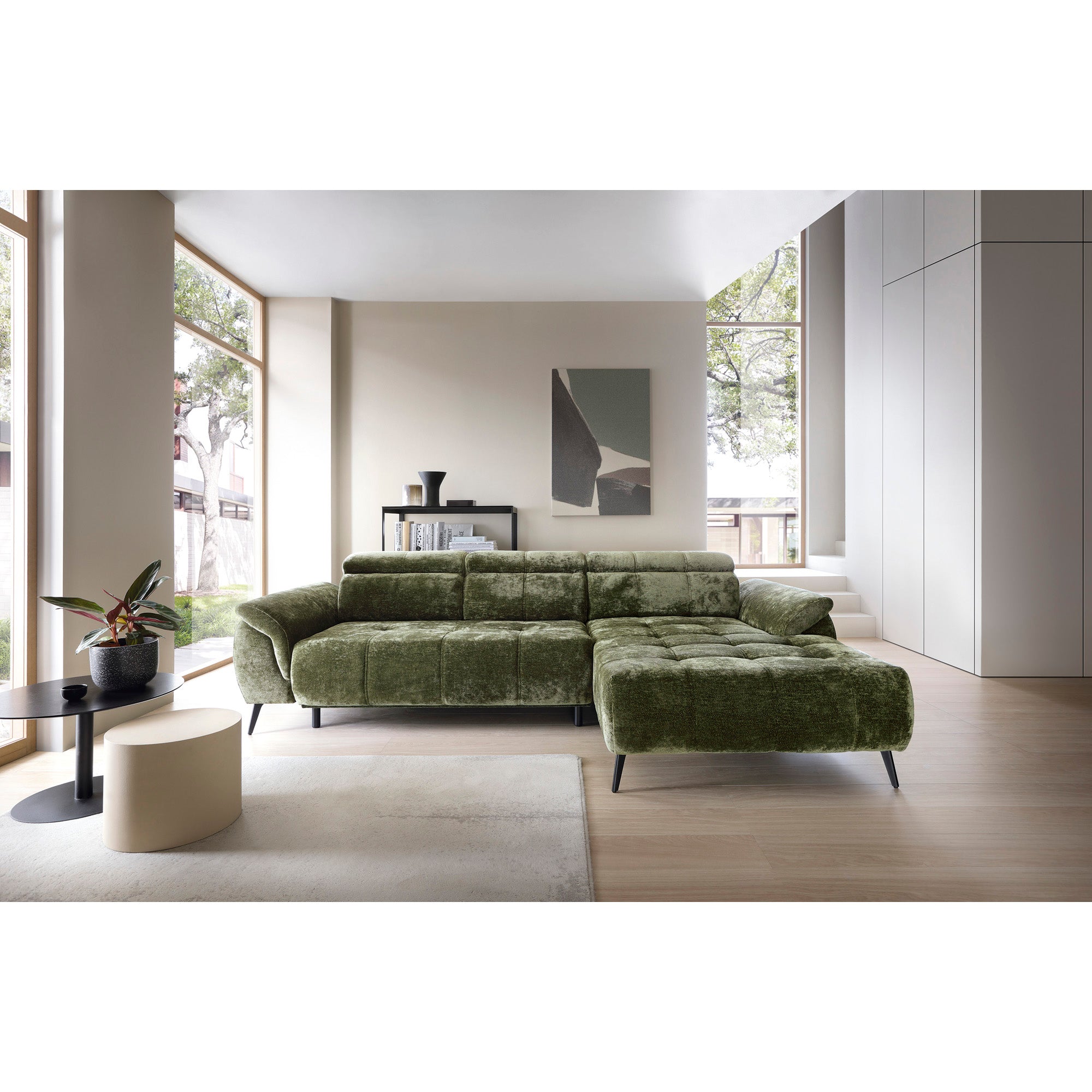 Eckgarnitur Genova I 286x184cm, Material: Materialauswahl