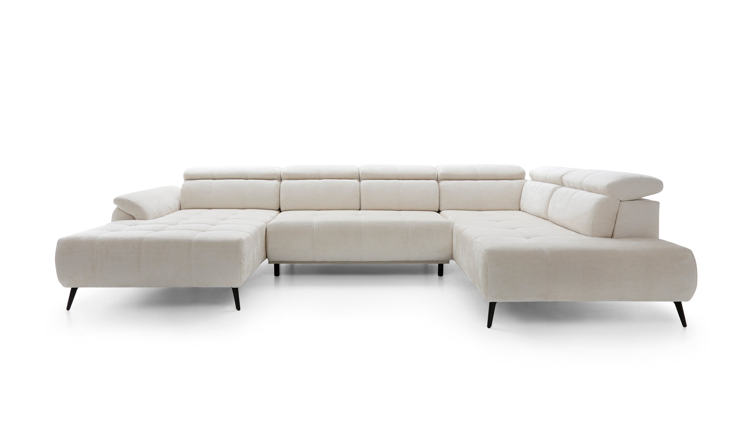 Eckgarnitur Genova III 375x208cm, Material: Materialauswahl