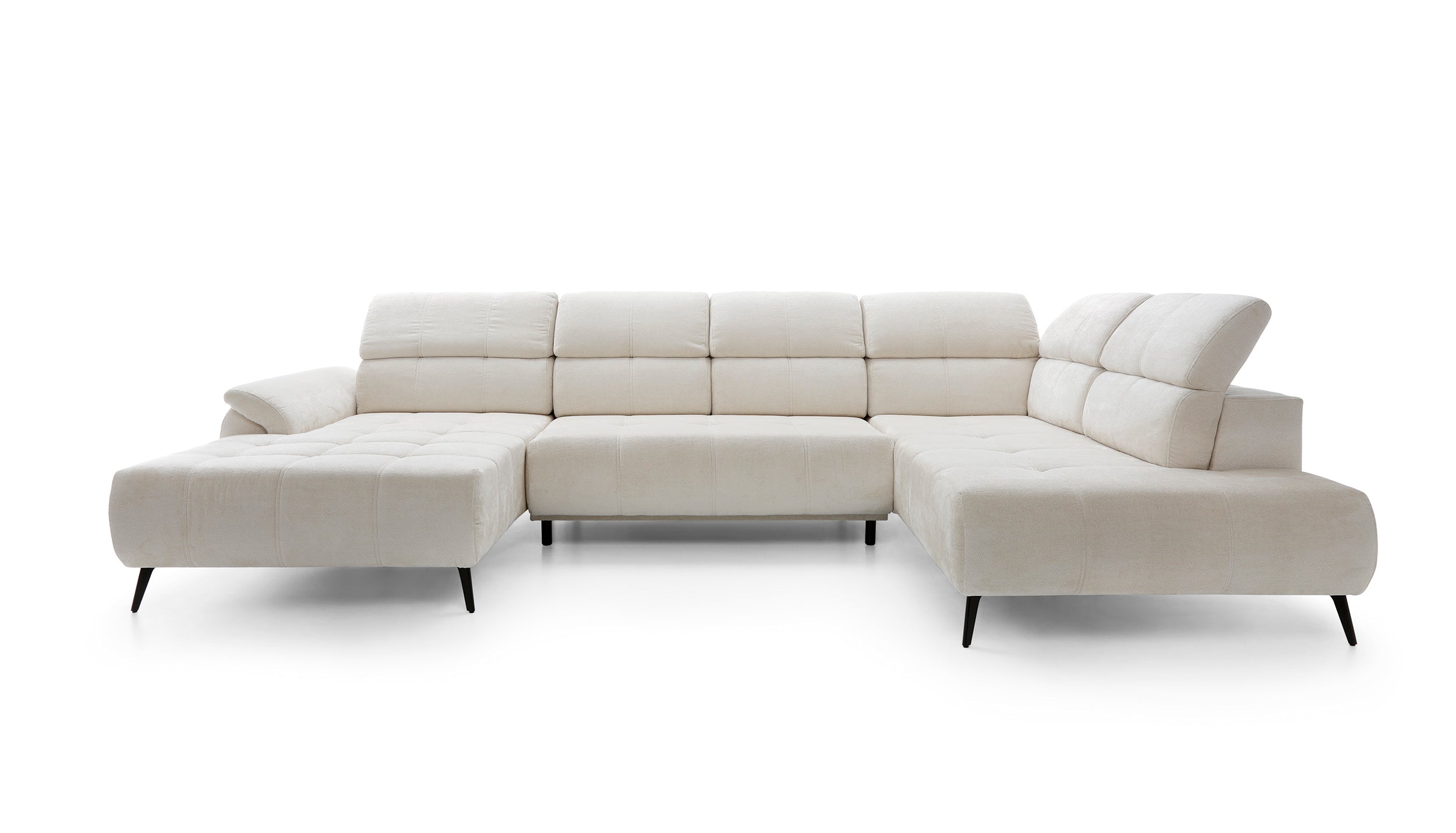Eckgarnitur Genova III 375x208cm, Material: Materialauswahl