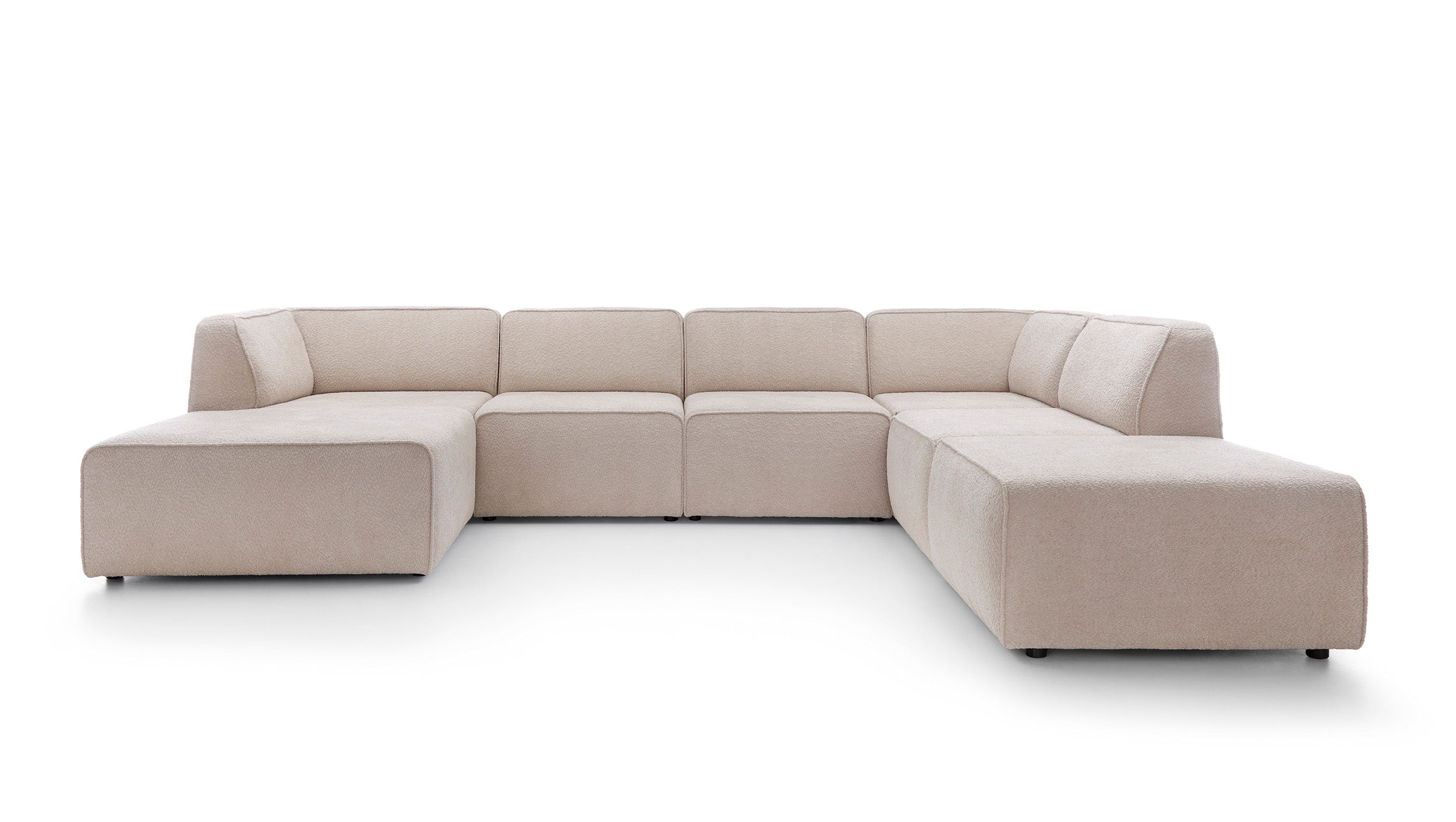 Modulares Ecksofa Hugg 343x242cm, Material: Material nach Wahl
