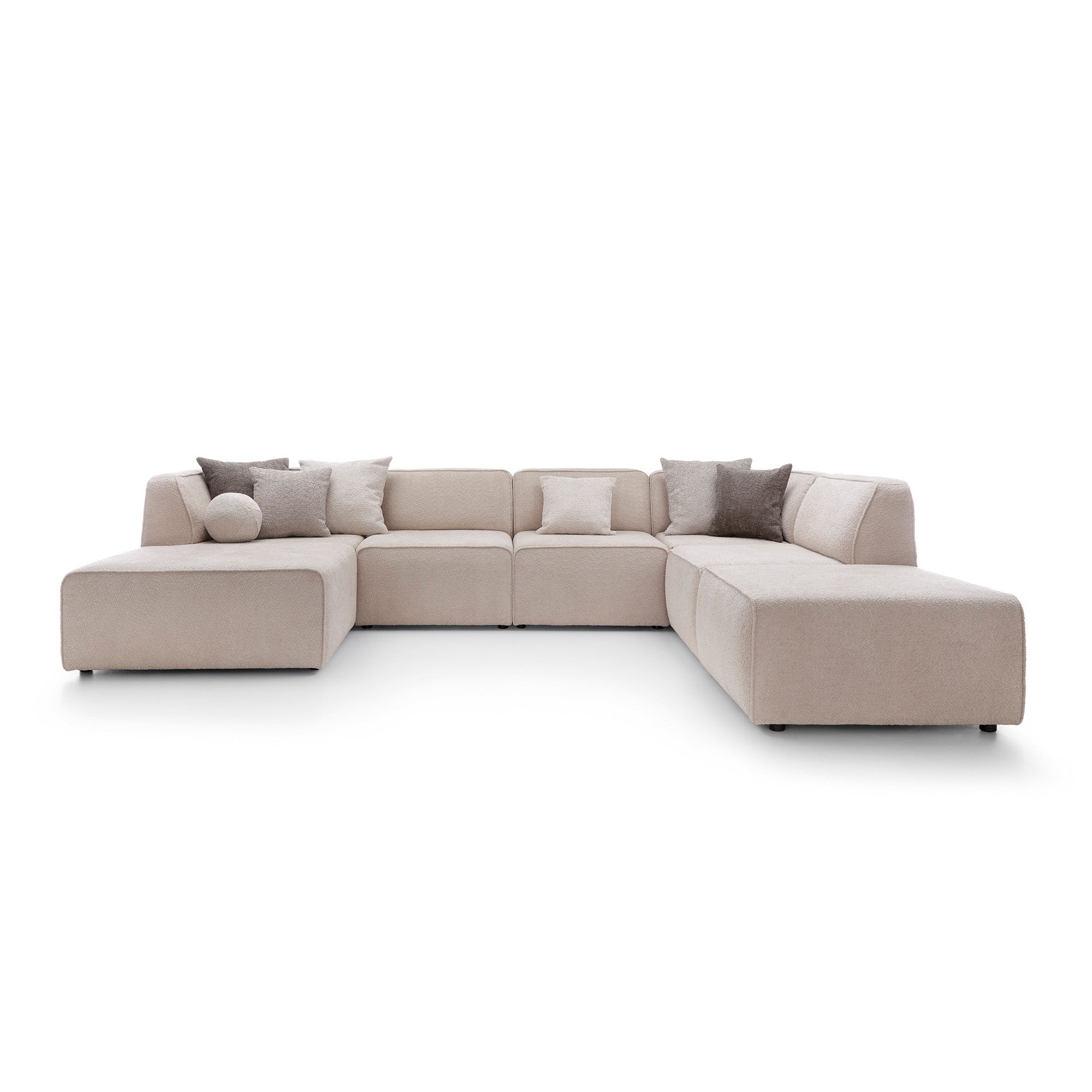 Modulares Ecksofa Hugg 343x242cm, Material: Material nach Wahl