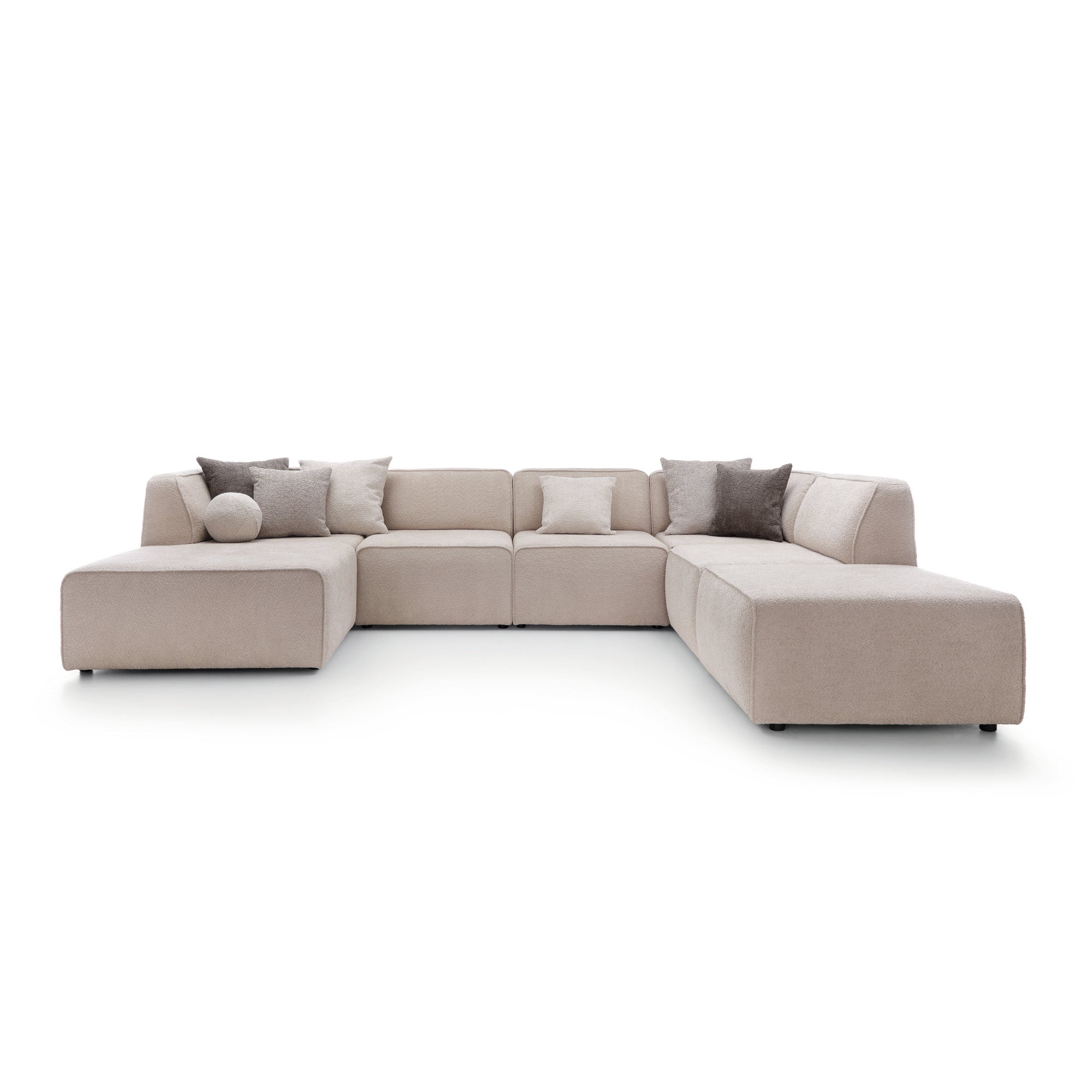 Modulares Ecksofa Hugg 343x242cm, Material: Material nach Wahl