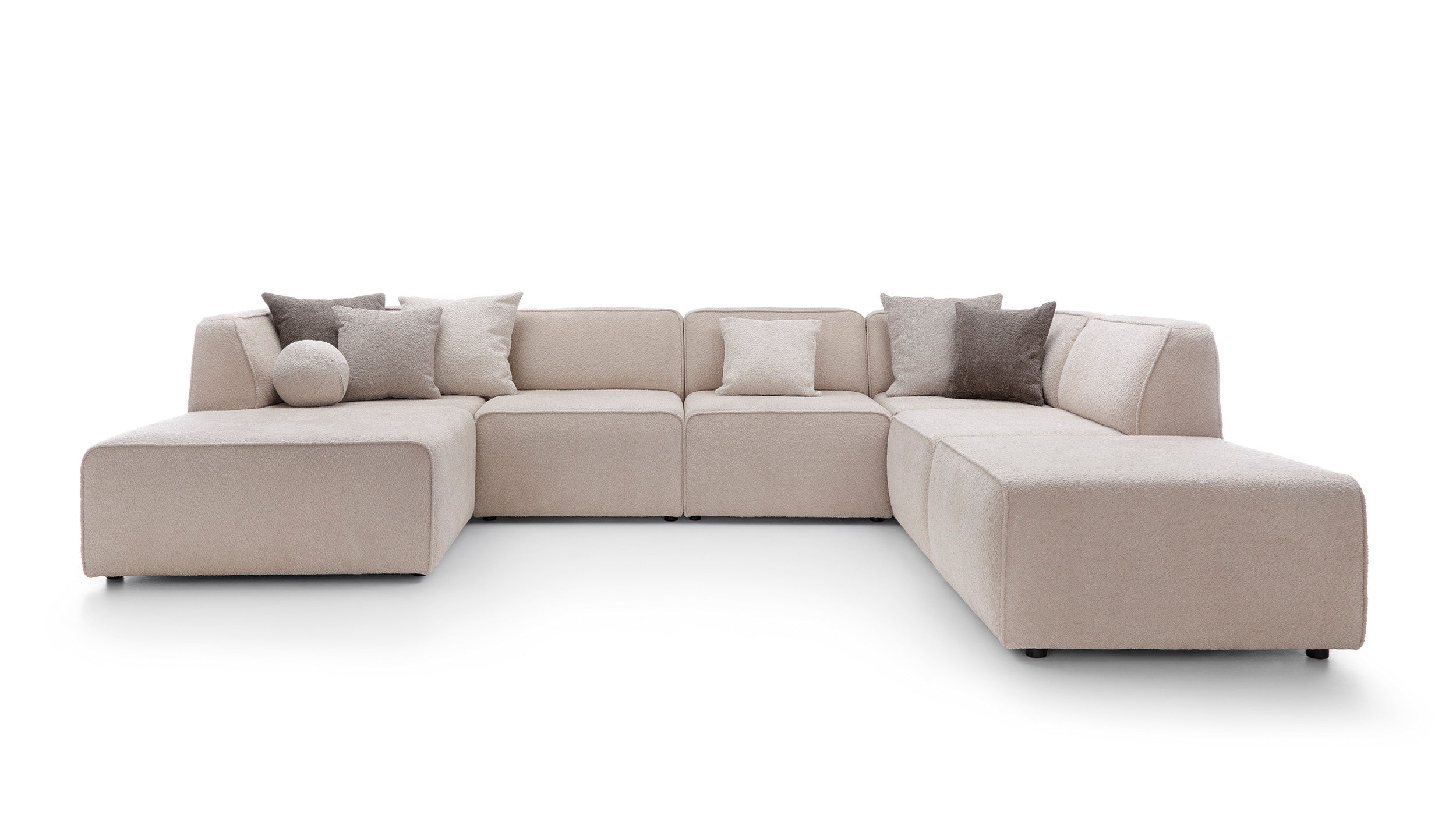 Modulares Ecksofa Hugg 343x242cm, Material: Material nach Wahl