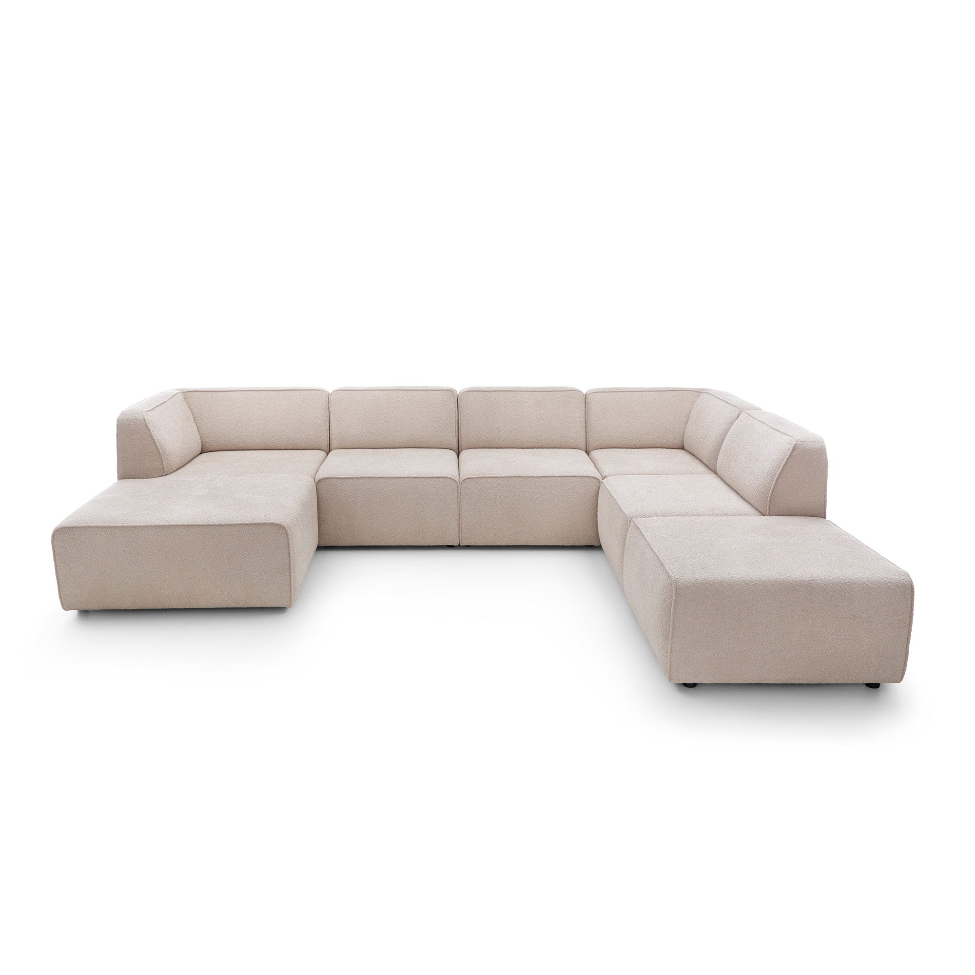 Modulares Ecksofa Hugg 343x242cm, Material: Material nach Wahl