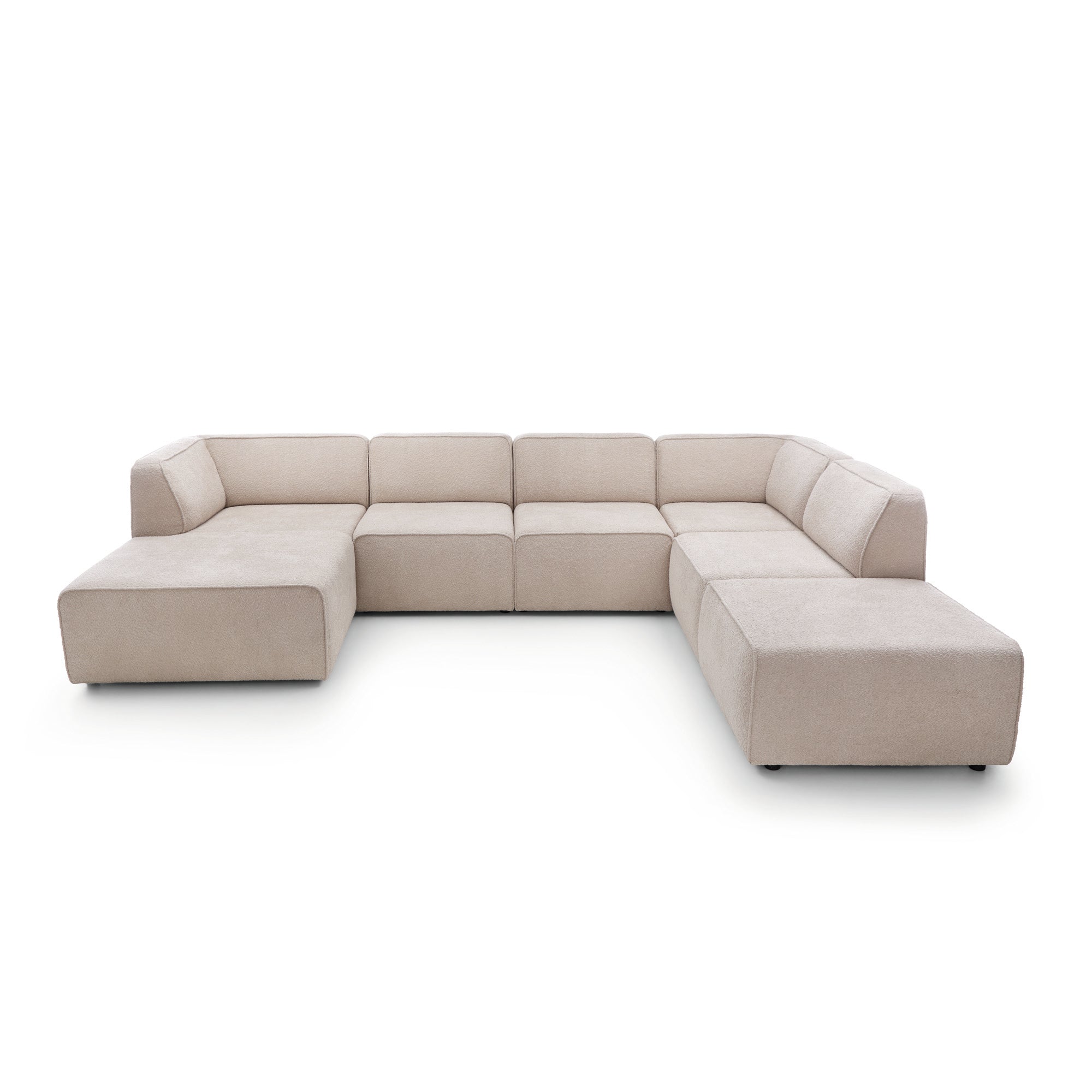 Modulares Ecksofa Hugg 343x242cm, Material: Material nach Wahl