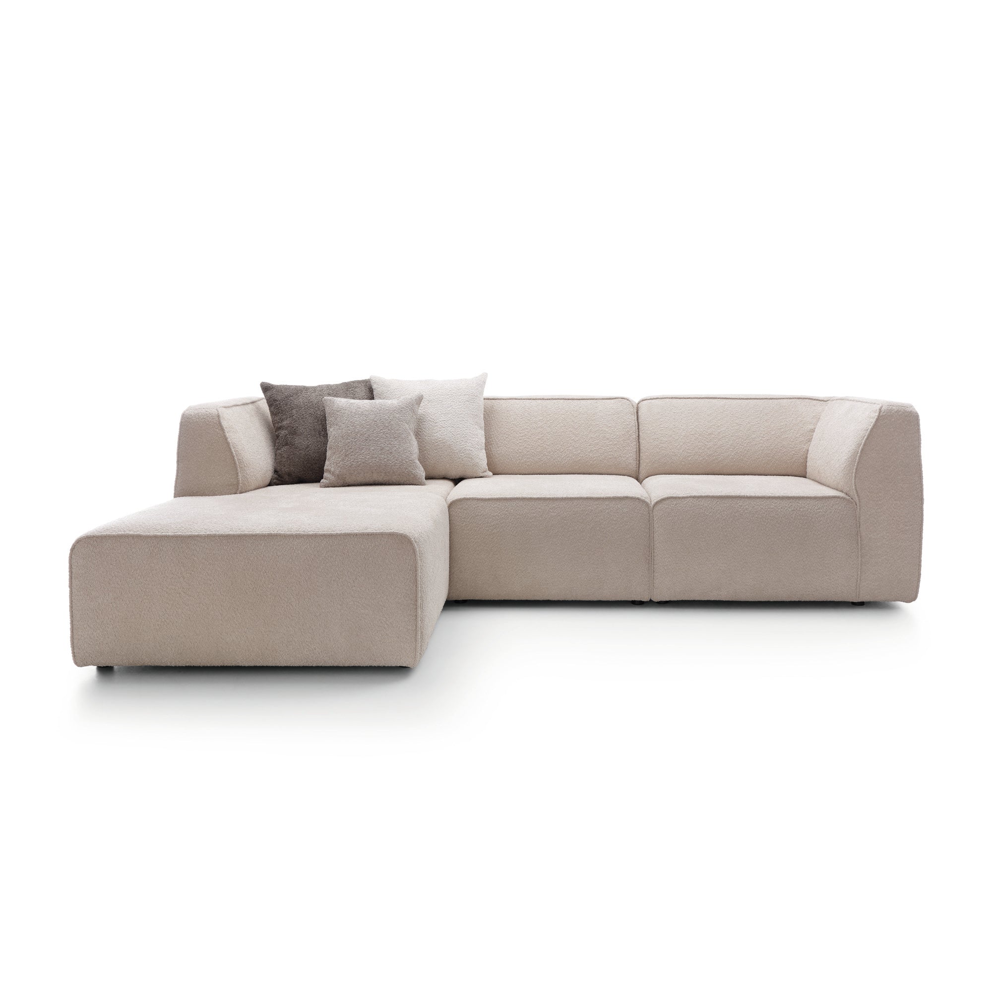 Ecksofa Hugg 278x175cm, Material: Auswahl möglich