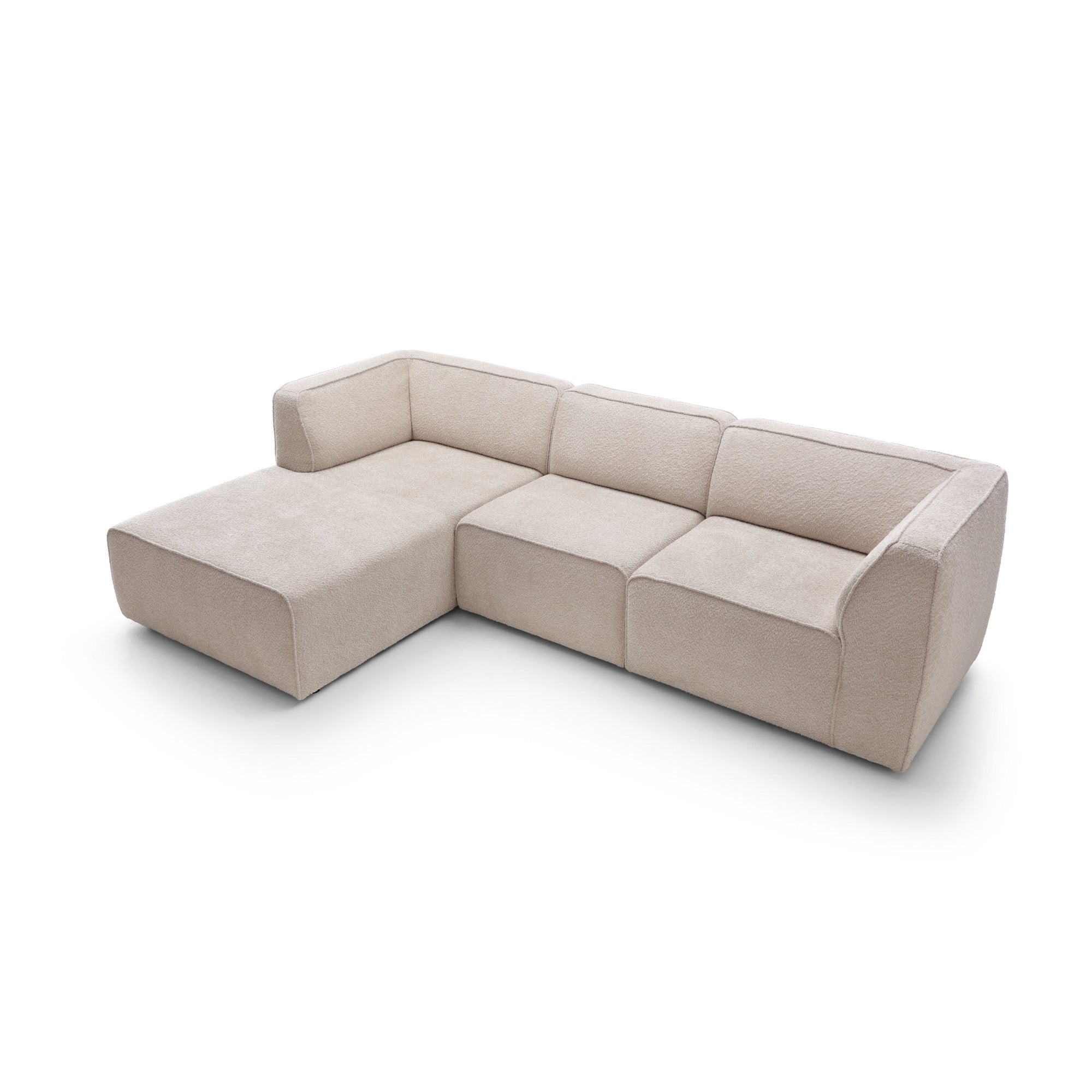 Ecksofa Hugg 278x175cm, Material: Auswahl möglich