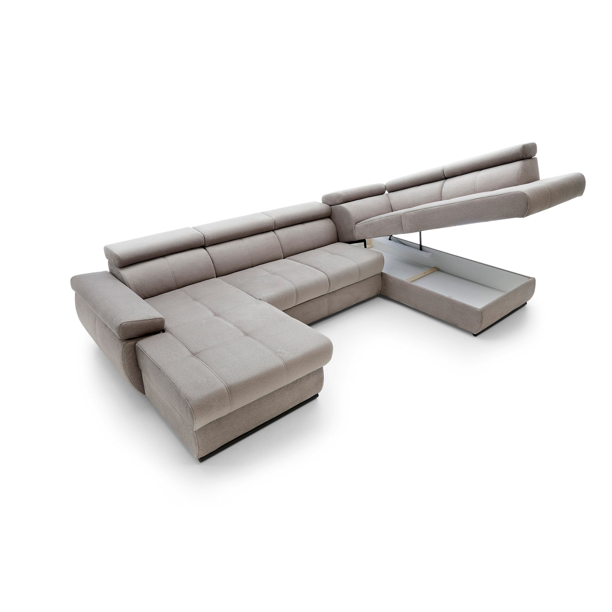 Ecksofa Lisbon III, 341x200cm, Material: Auswahl möglich