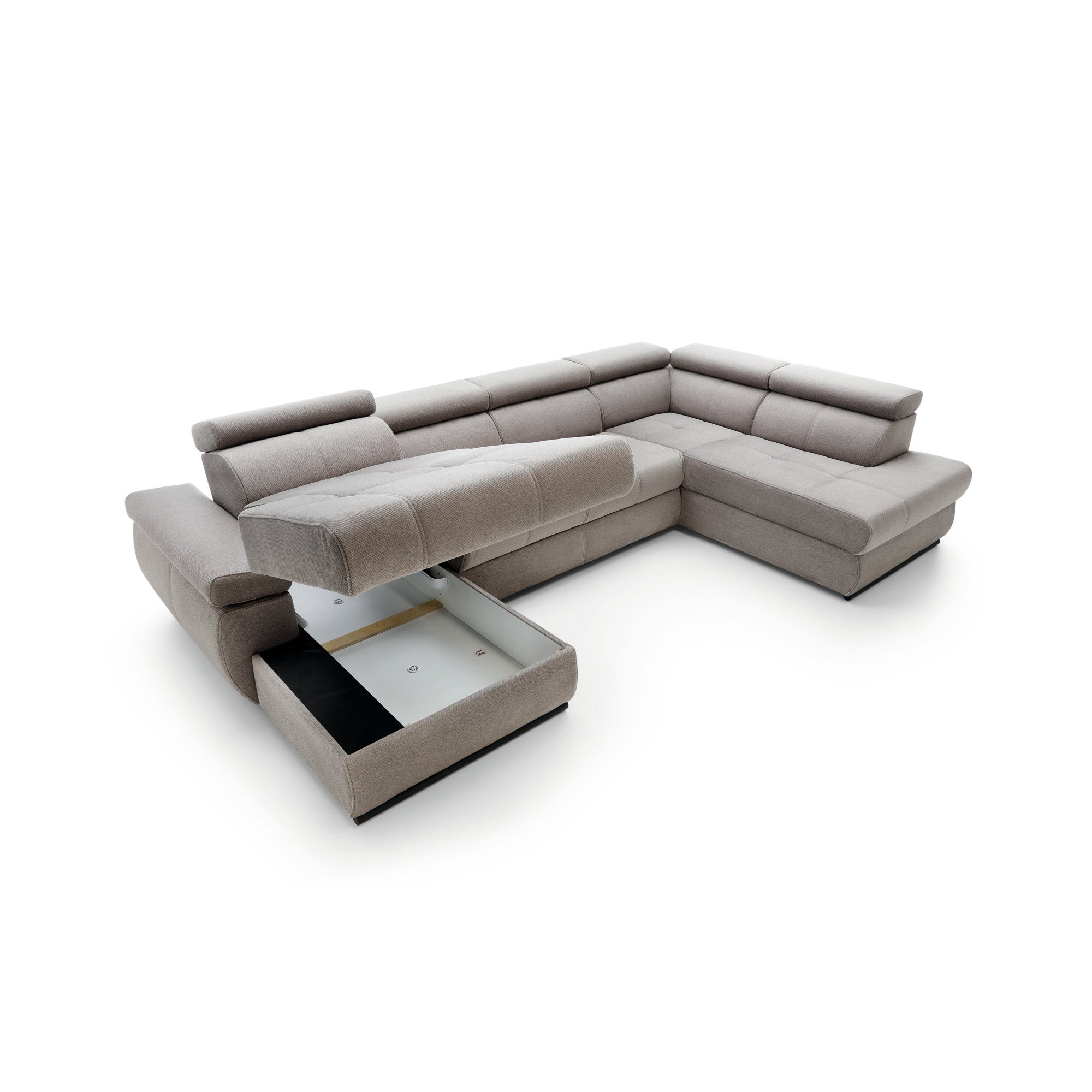 Ecksofa Lisbon III, 341x200cm, Material: Auswahl möglich
