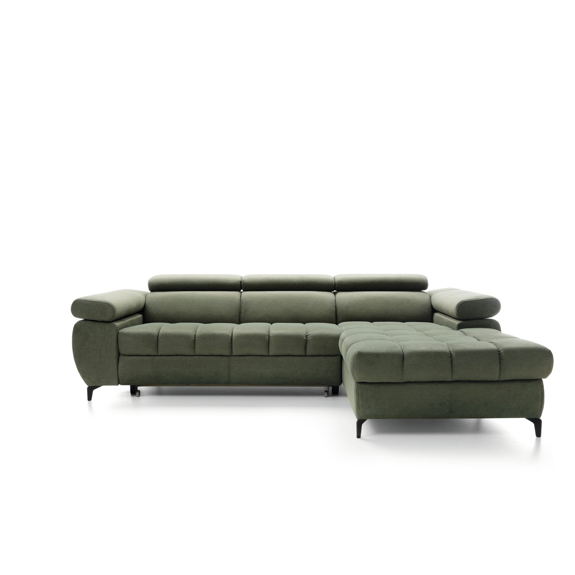 Ecksofa Lugano I, 276x174cm, Material: Auswahl möglich
