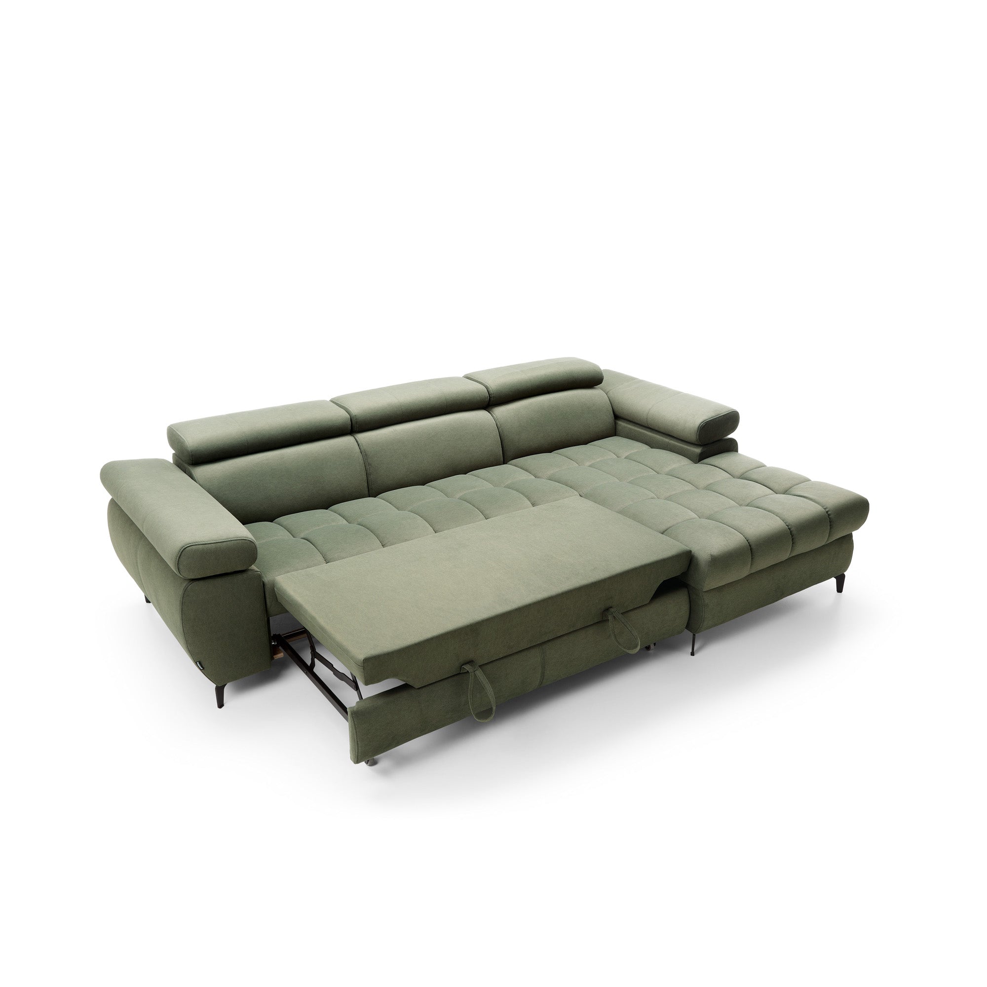 Ecksofa Lugano I, 276x174cm, Material: Auswahl möglich
