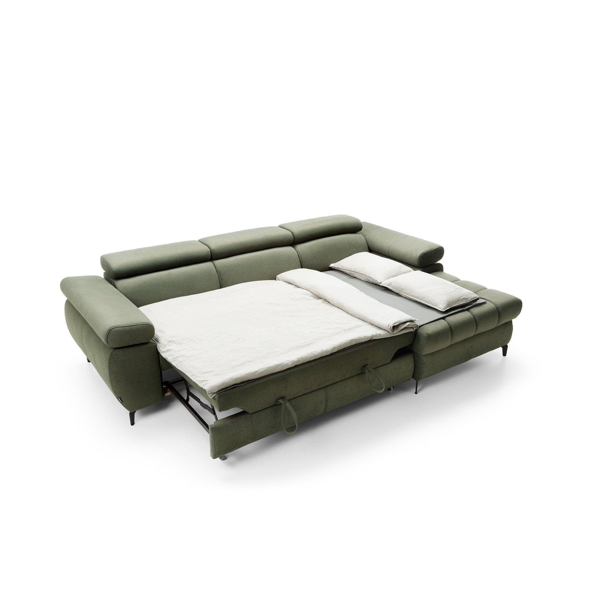 Ecksofa Lugano I, 276x174cm, Material: Auswahl möglich