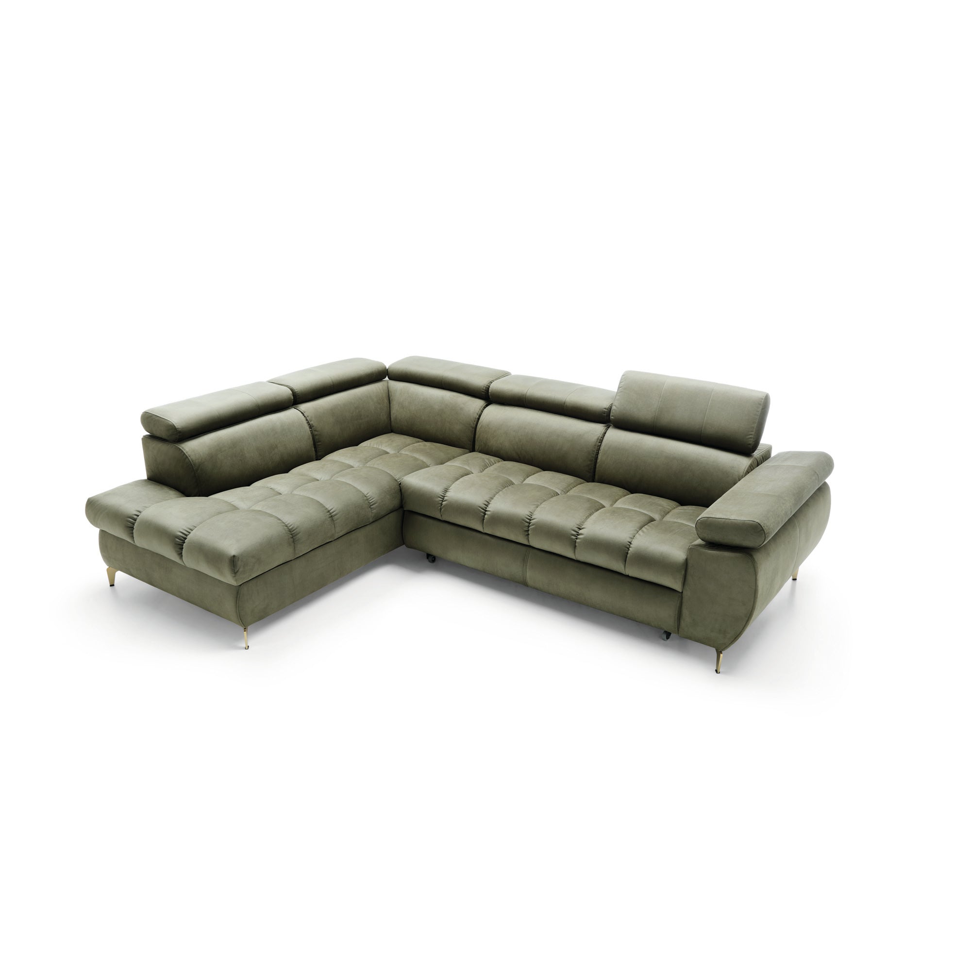 Ecksofa Lugano II, 272x202cm, Material: Auswahl möglich