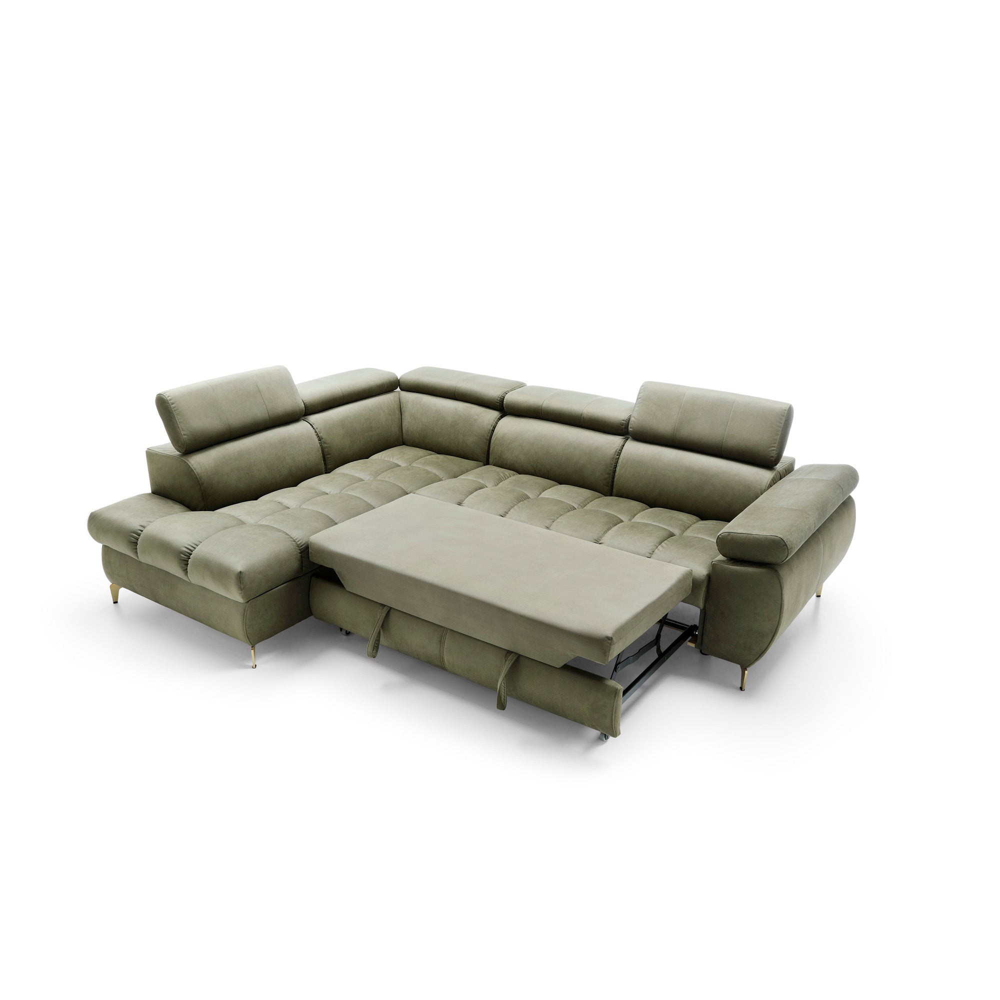 Ecksofa Lugano II, 272x202cm, Material: Auswahl möglich