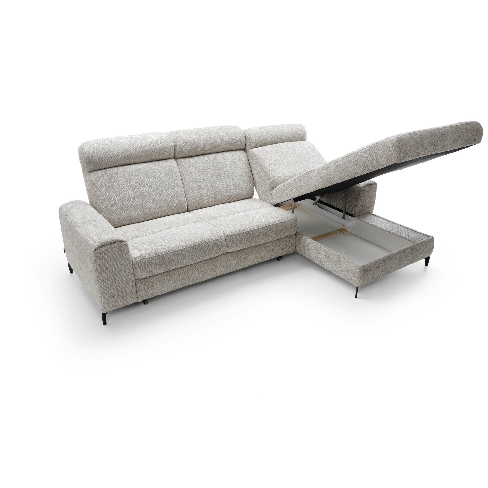 Ecksofa Notte, 268x174cm, Material: Auswahl möglich