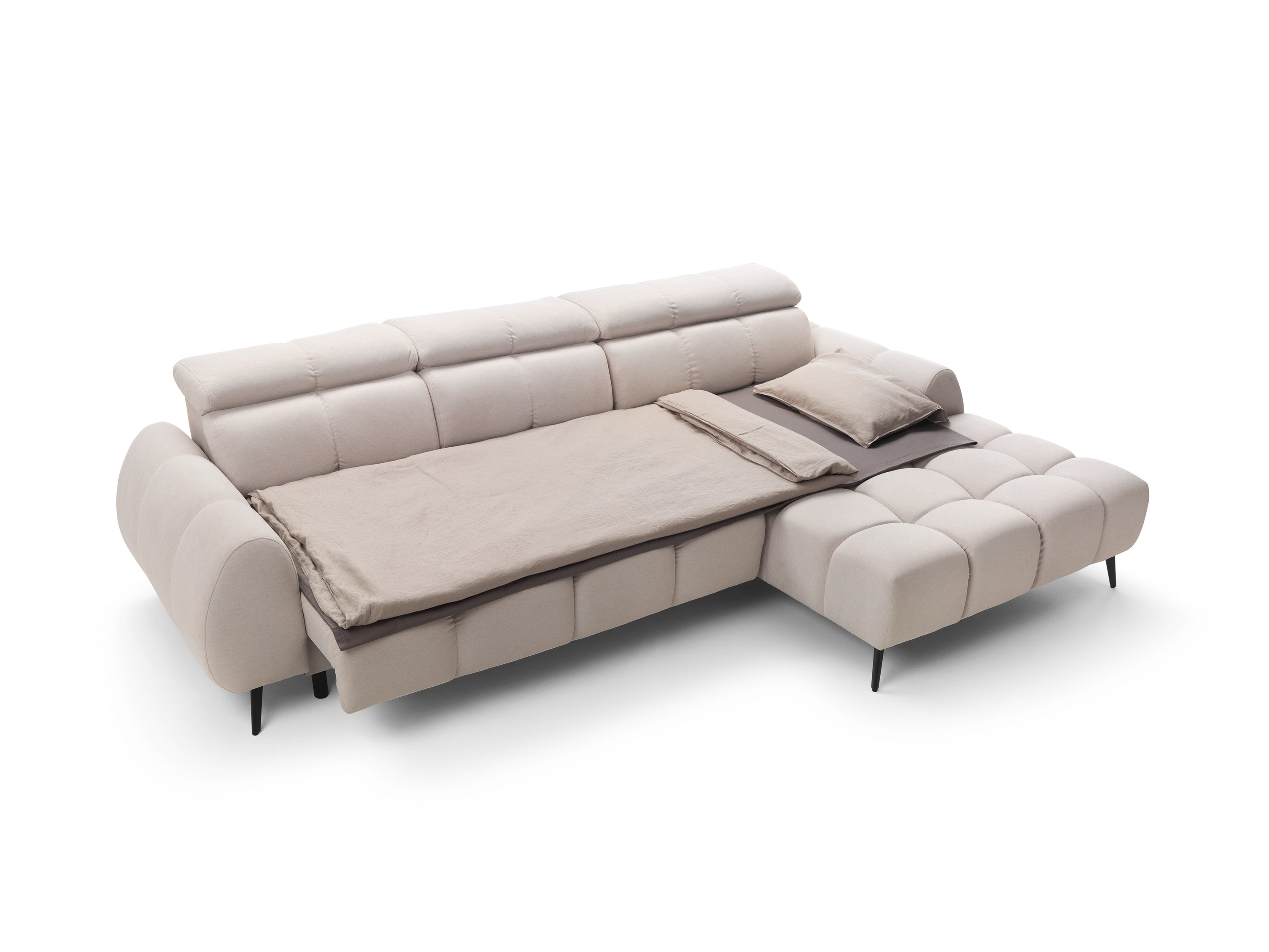 Ecksofa Piano 295x188cm, Material: Auswahl möglich