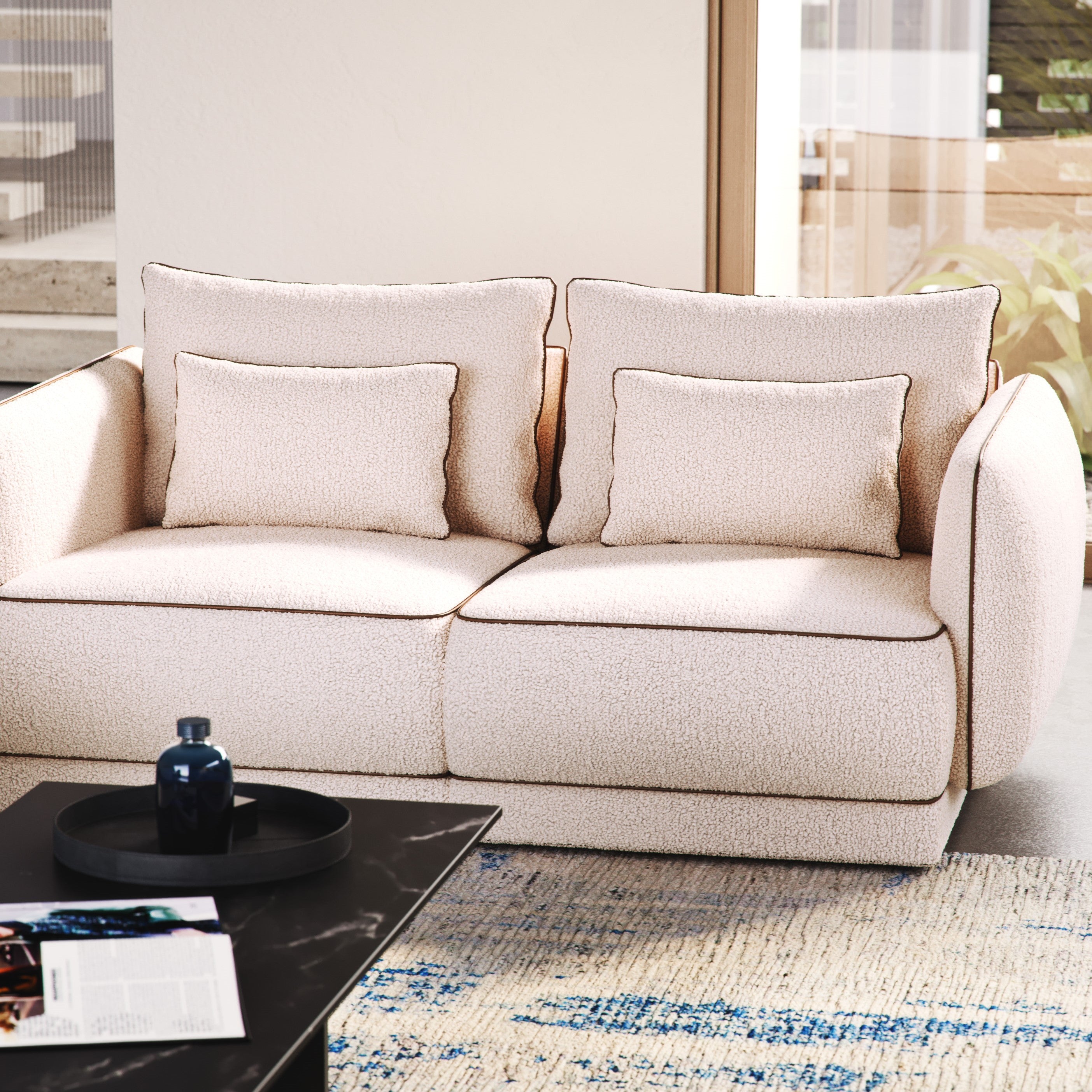 Sofa Yves 190x100 cm, Material: Auswahlmöglichkeit