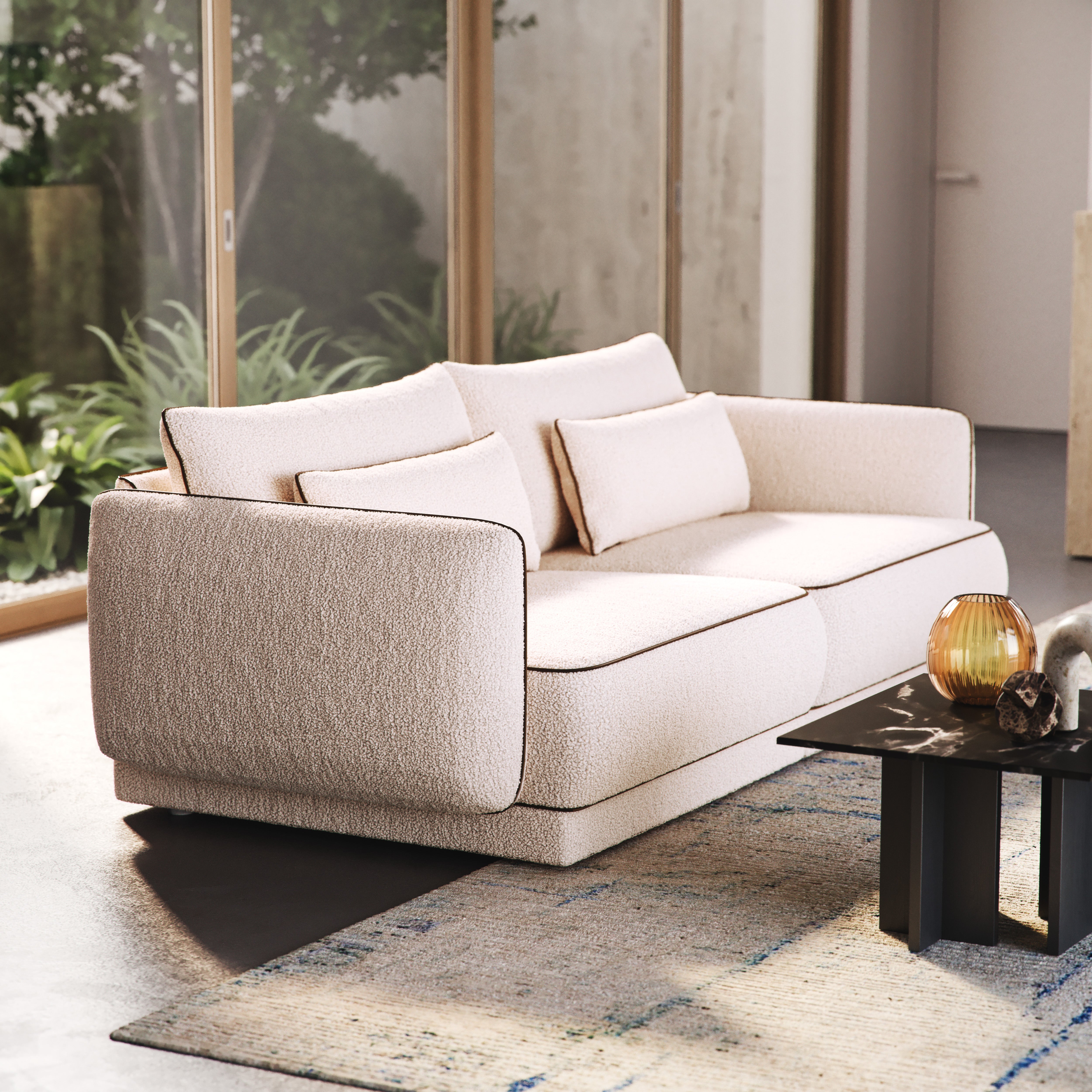 Sofa Yves 240x100 cm, Material: Auswahlmöglichkeit