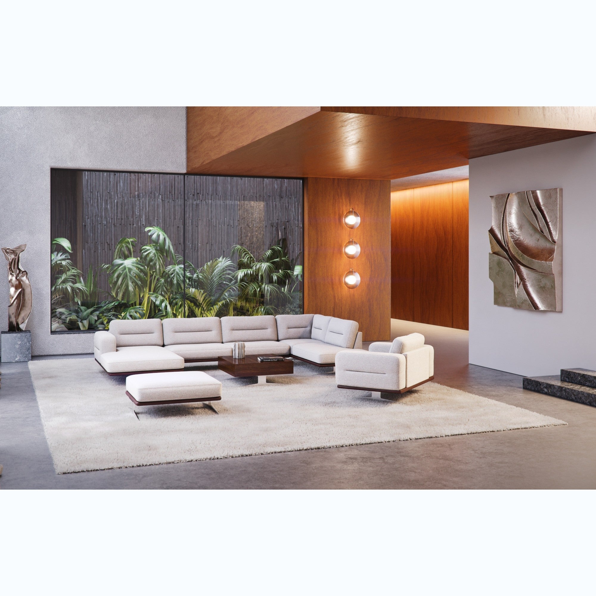 Hocker Bologna 100x90 cm, Material: Auswahlmöglichkeit
