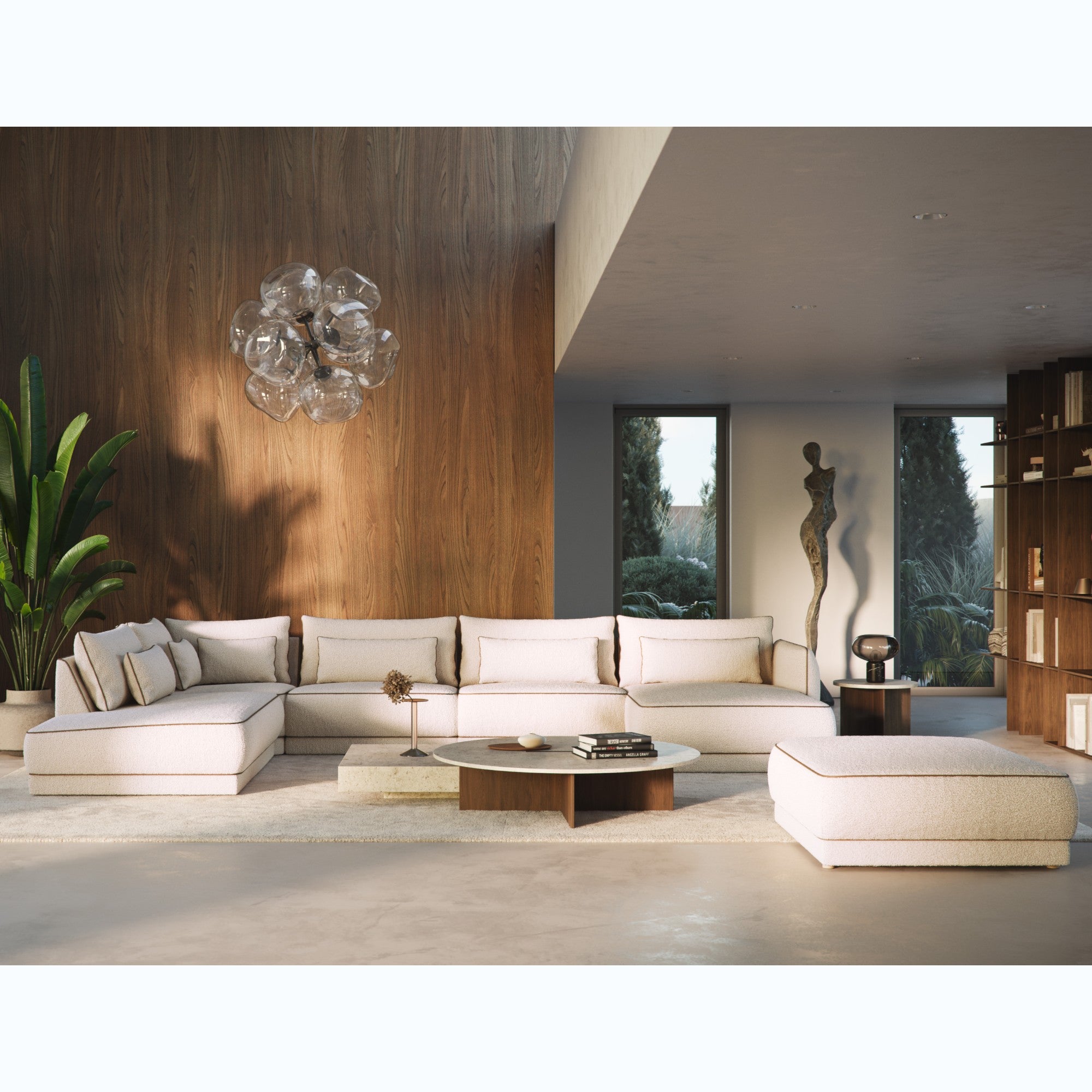 Sitzgarnitur Yves 431x253 cm, Material: Auswahlmöglichkeit