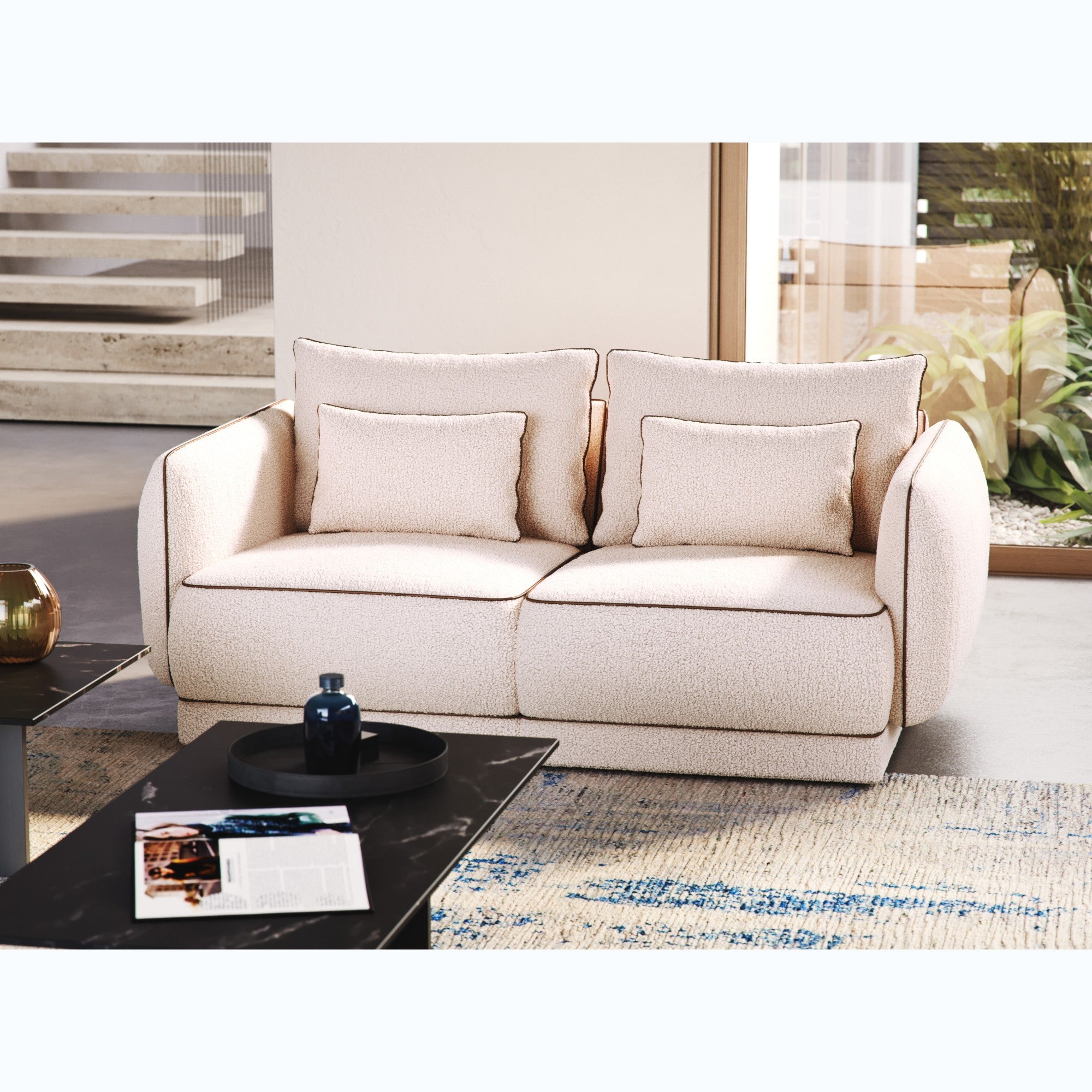 Sofa Yves 190x100 cm, Material: Auswahlmöglichkeit