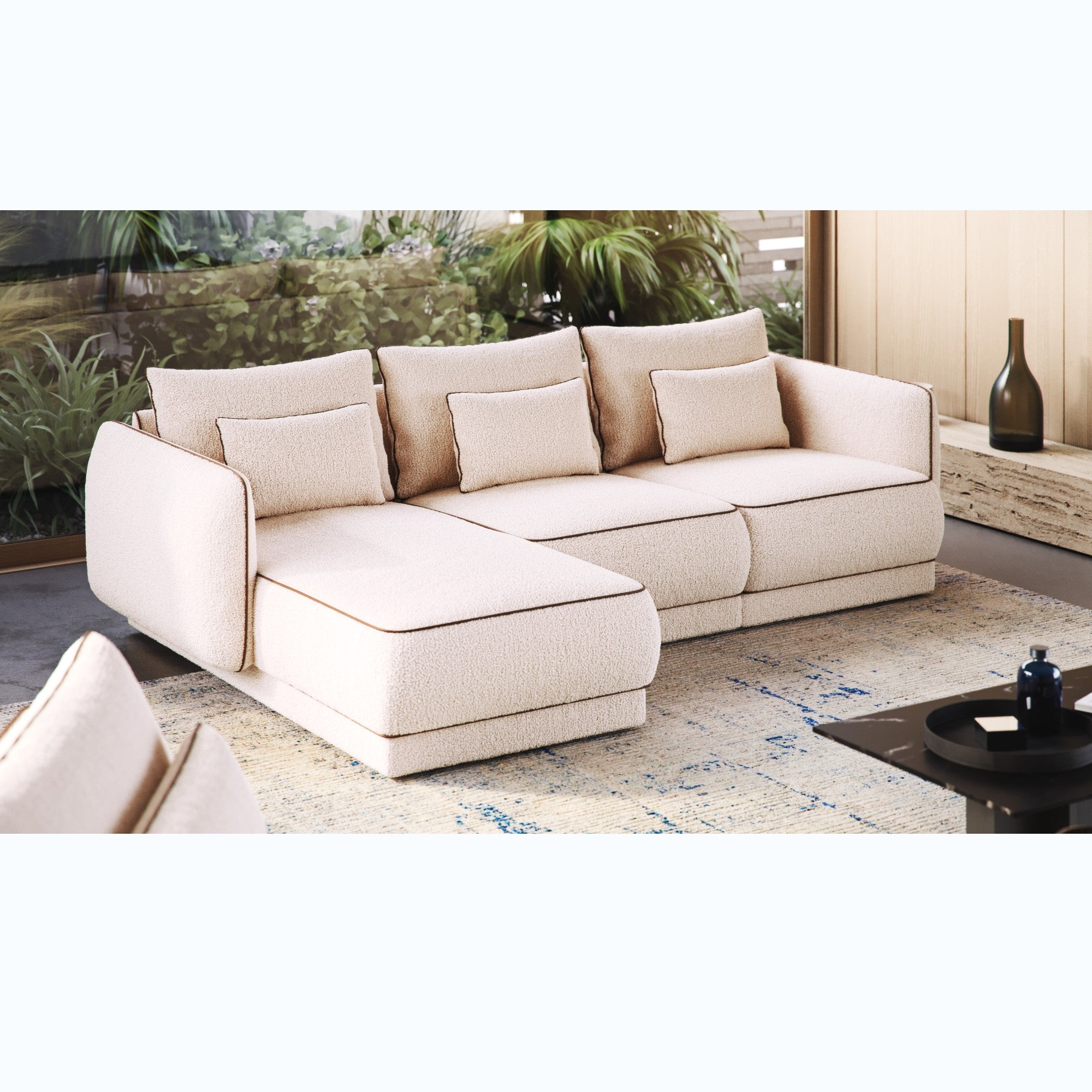 Sitzgarnitur Yves 273x159 cm, Material: Auswahlmöglichkeit