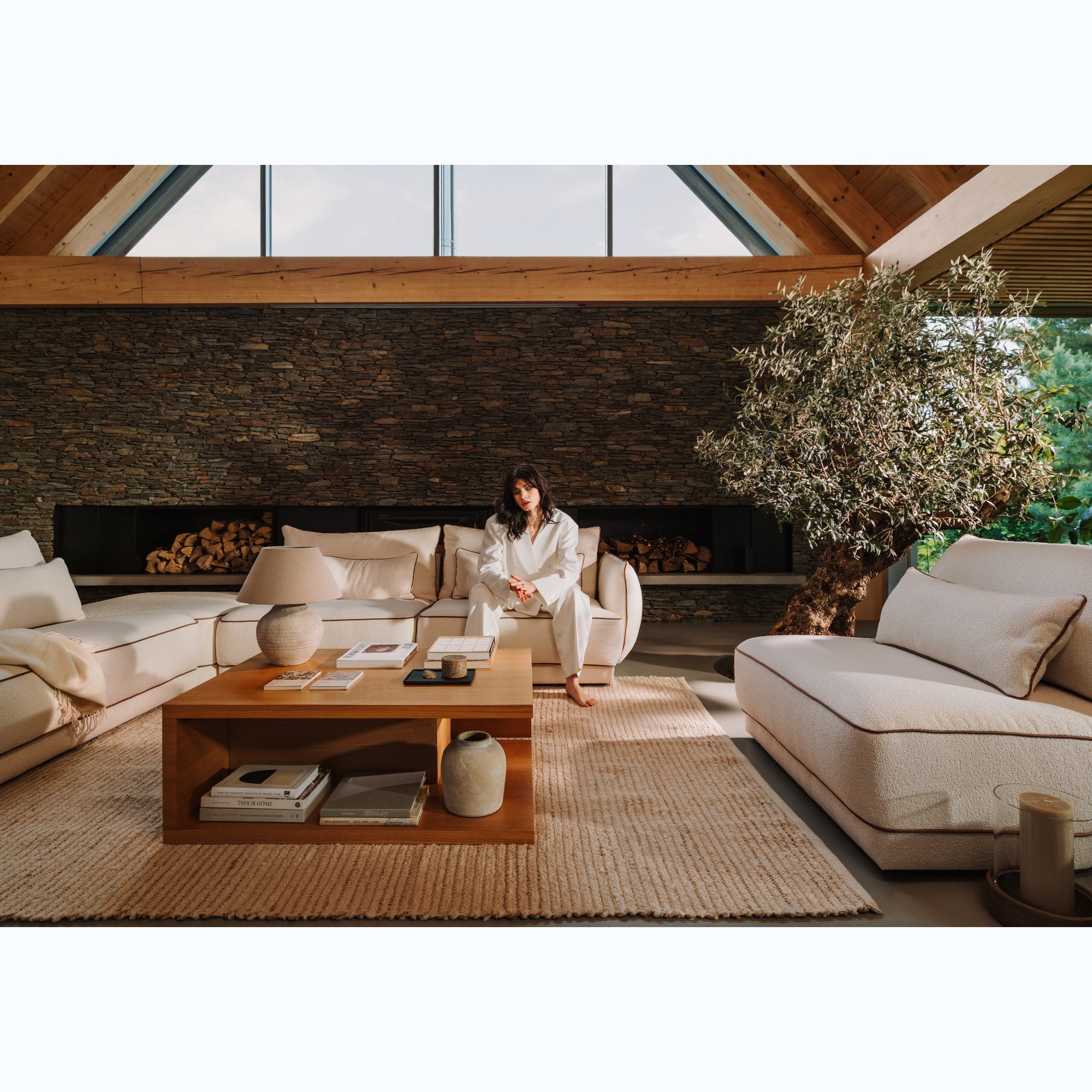 Modulares Sofa Yves 323x253 cm, Material: Auswahlmöglichkeit