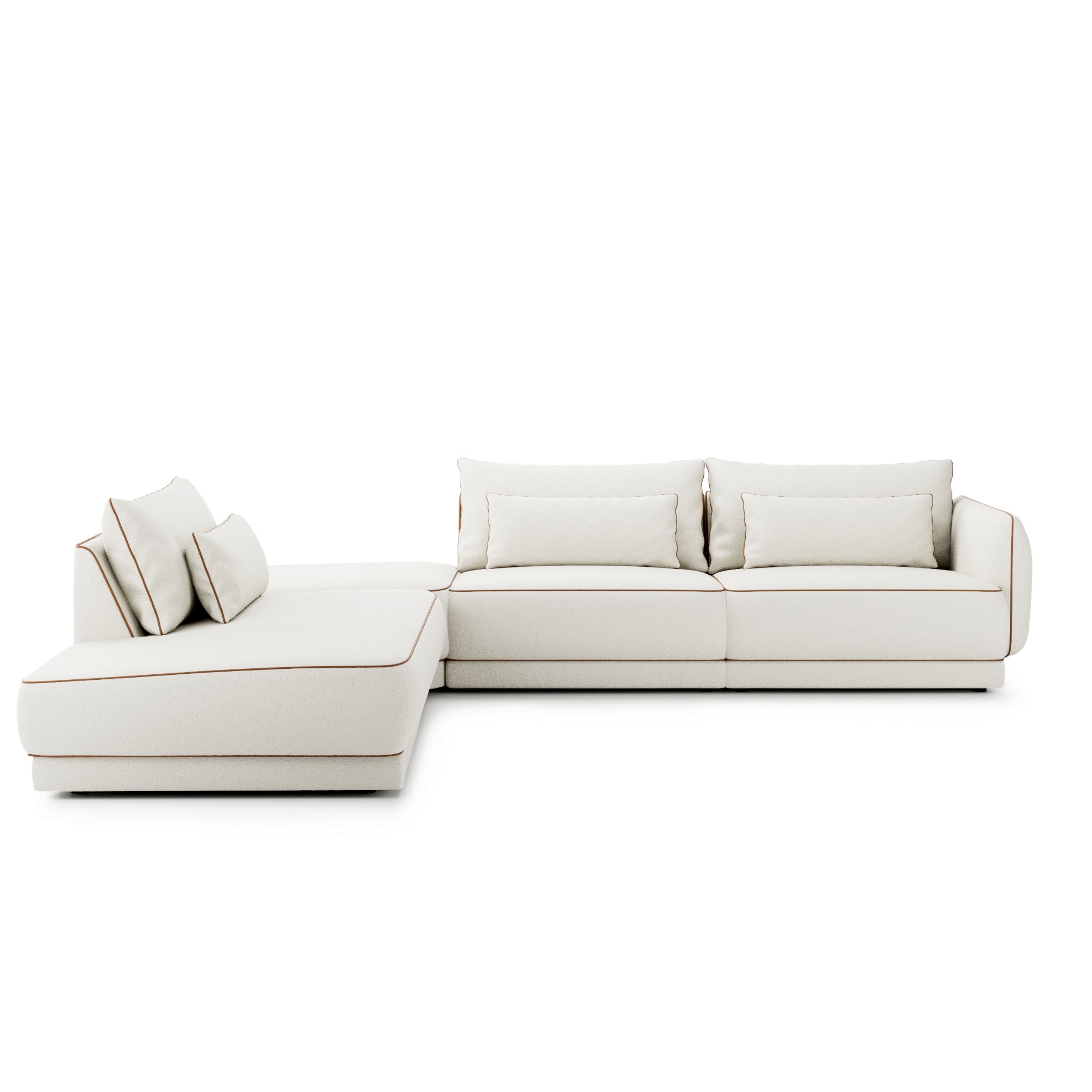 Modulares Sofa Yves 323x253 cm, Material: Auswahlmöglichkeit