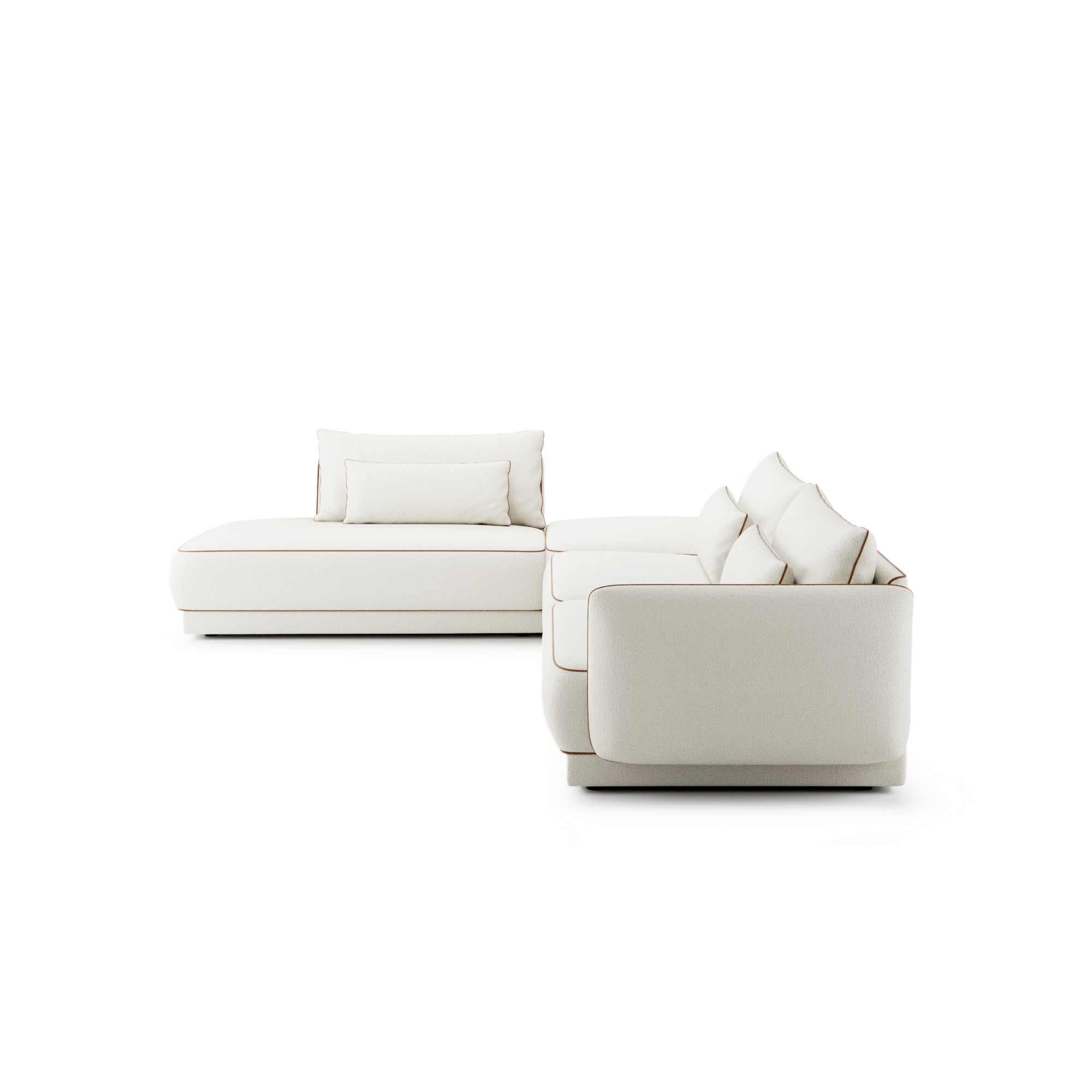 Modulares Sofa Yves 323x253 cm, Material: Auswahlmöglichkeit
