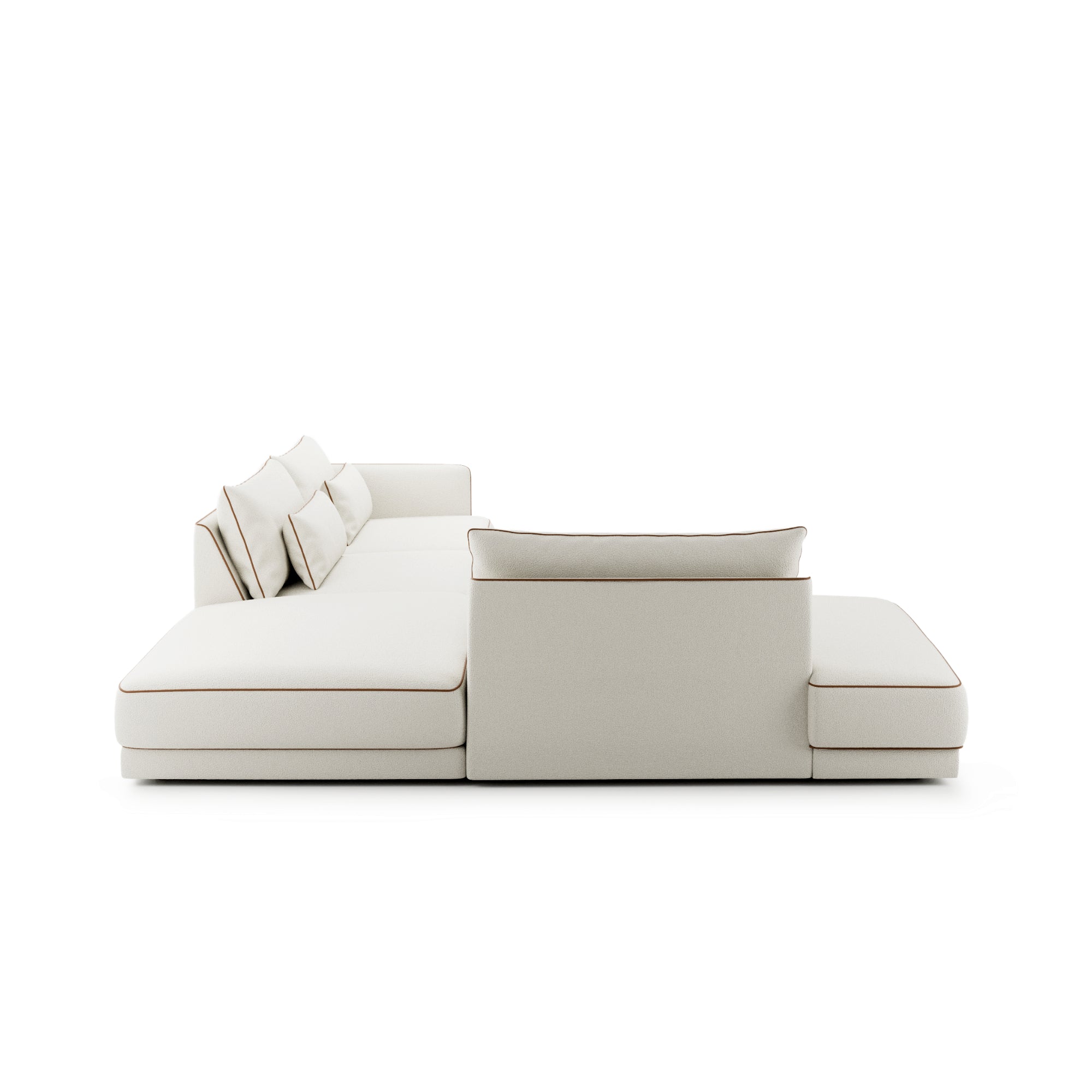 Modulares Sofa Yves 323x253 cm, Material: Auswahlmöglichkeit