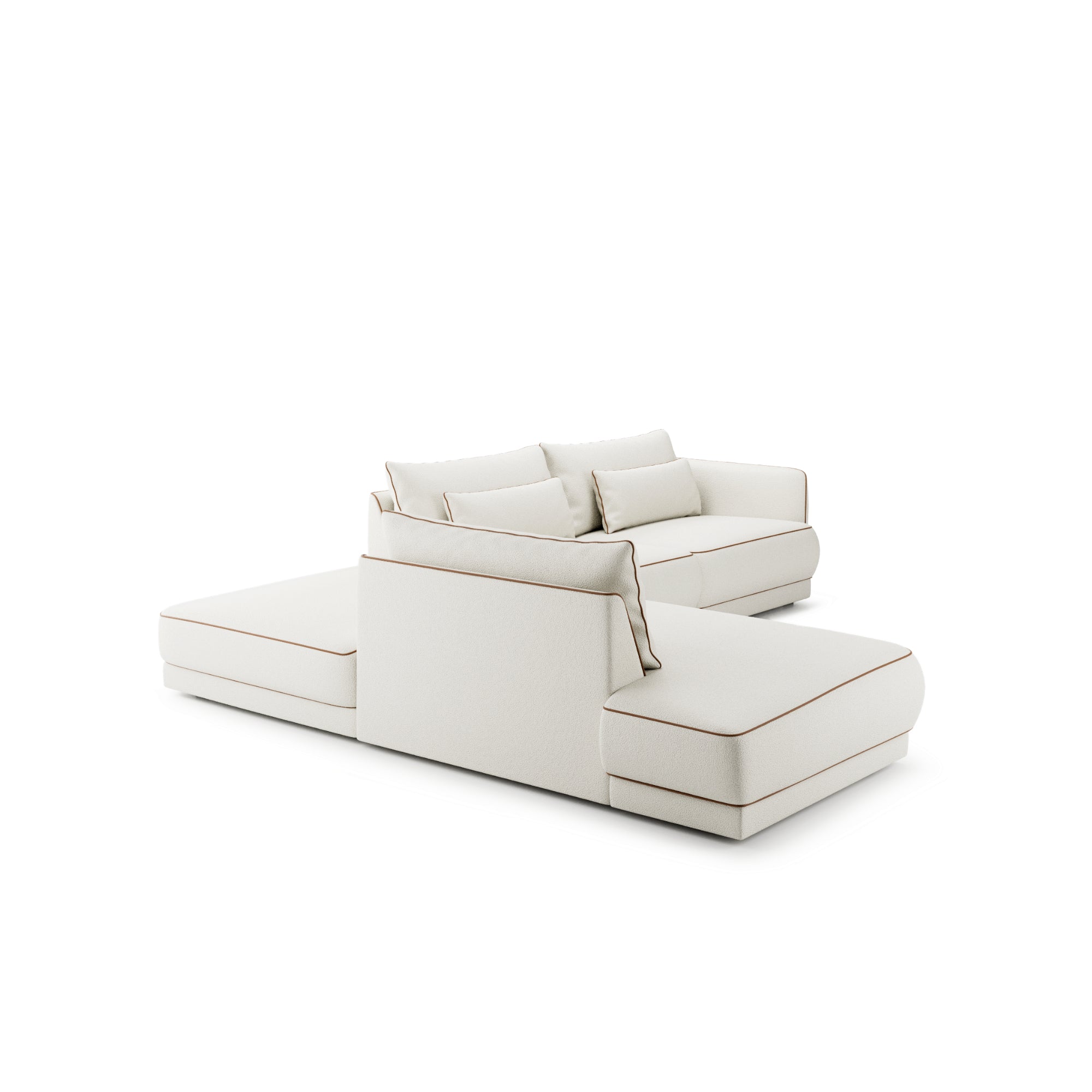 Modulares Sofa Yves 323x253 cm, Material: Auswahlmöglichkeit