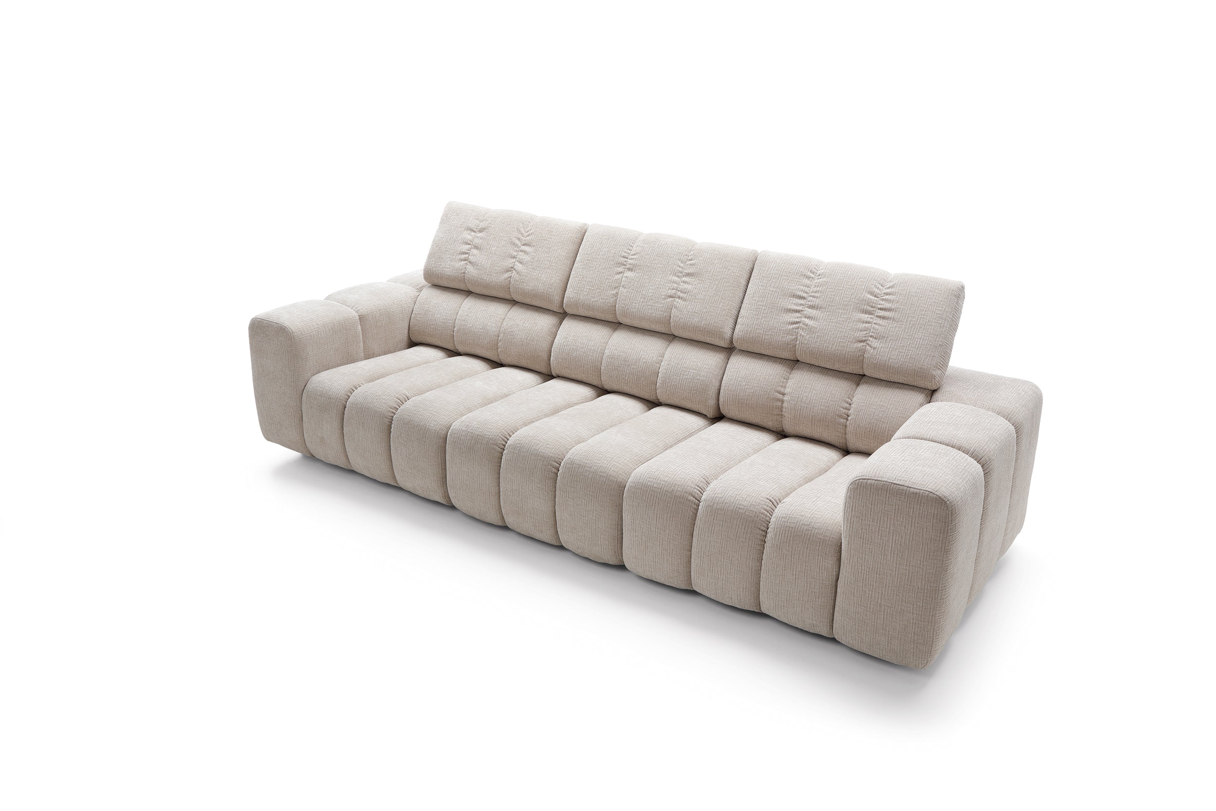 Modulsofa Zürich 287x113cm, Material: Auswahl möglich
