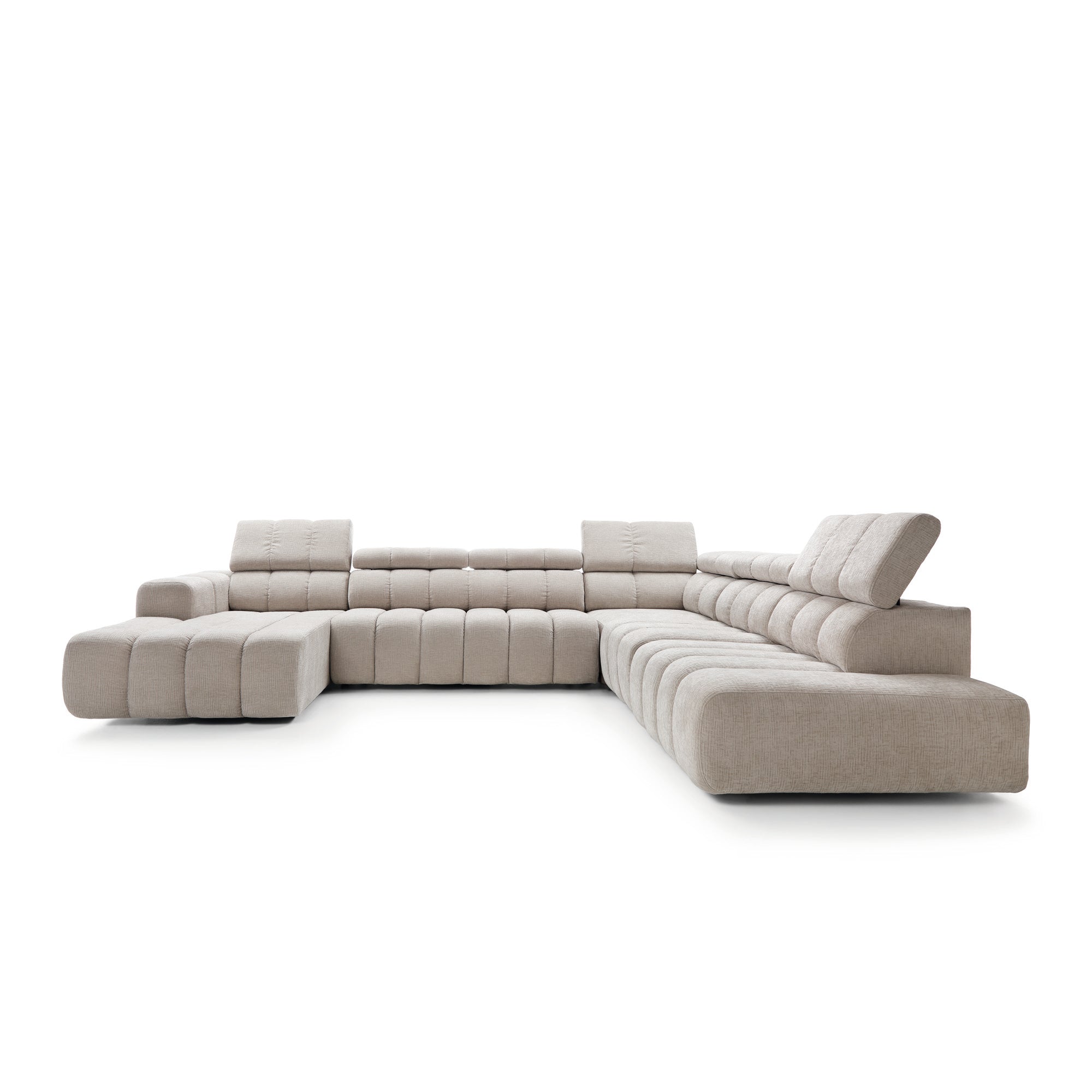 Modulares Ecksofa Zürich 367x294cm, Material: Auswahl möglich