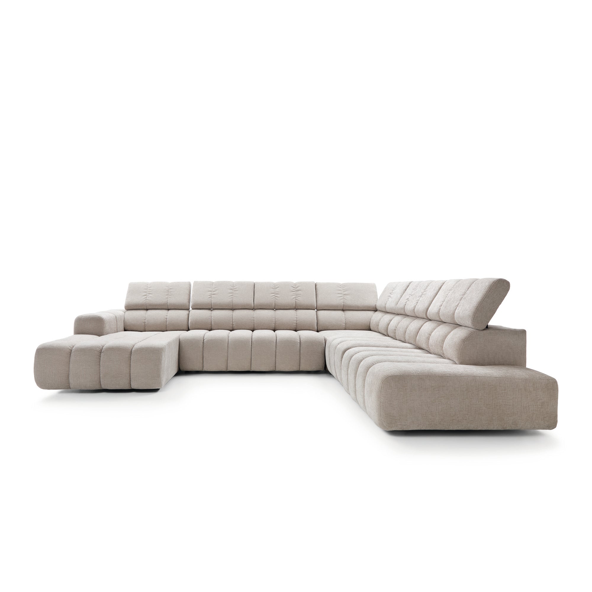 Modulares Ecksofa Zürich 367x294cm, Material: Auswahl möglich
