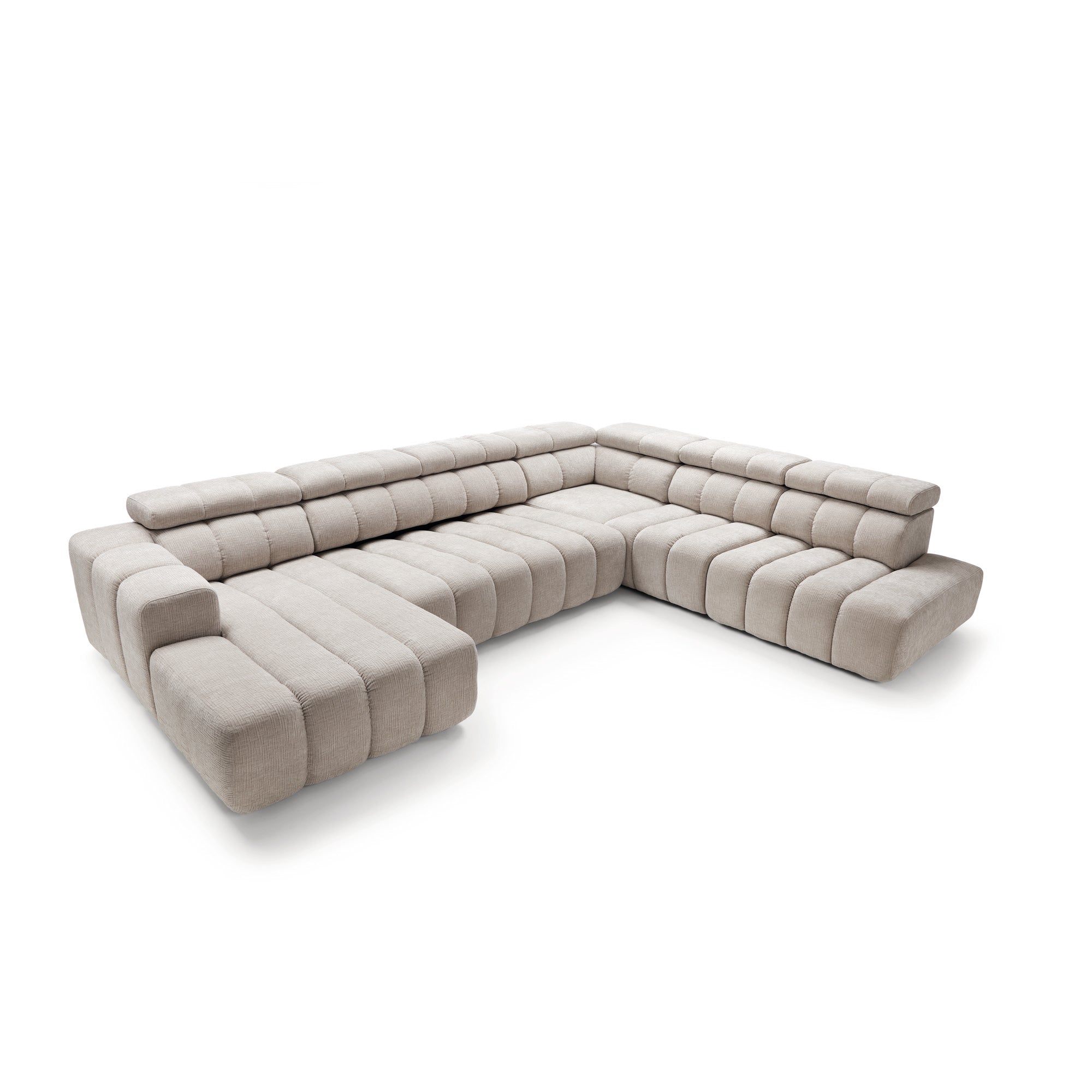 Modulares Ecksofa Zürich 367x294cm, Material: Auswahl möglich