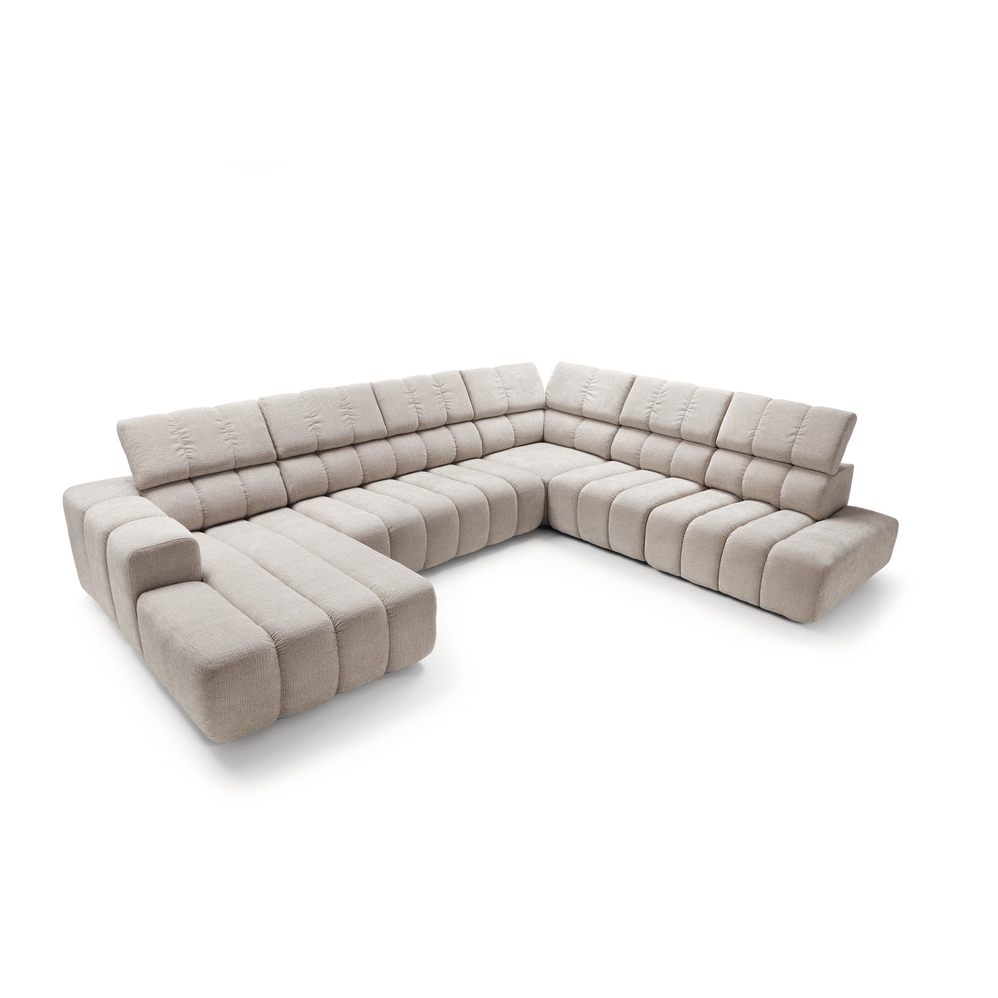 Modulares Ecksofa Zürich 367x294cm, Material: Auswahl möglich