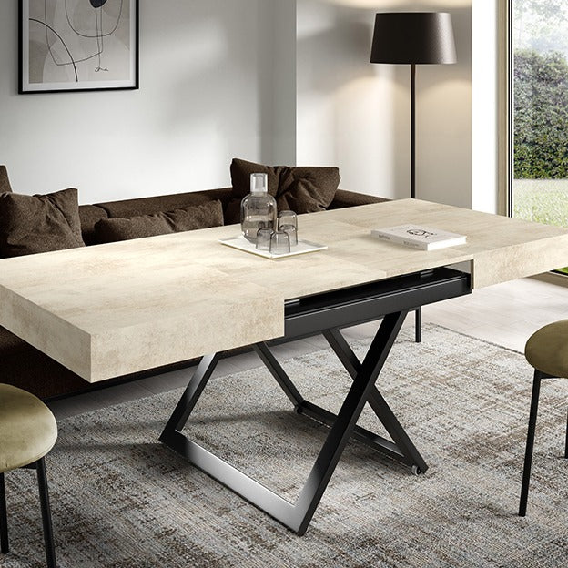 Clubtisch Sanna U 120/200x90cm, Material: Material nach Wahl