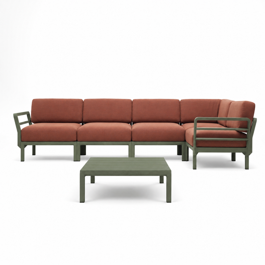 Outdoor-Sitzgruppe Maximo 344x184 cm mit Tisch 