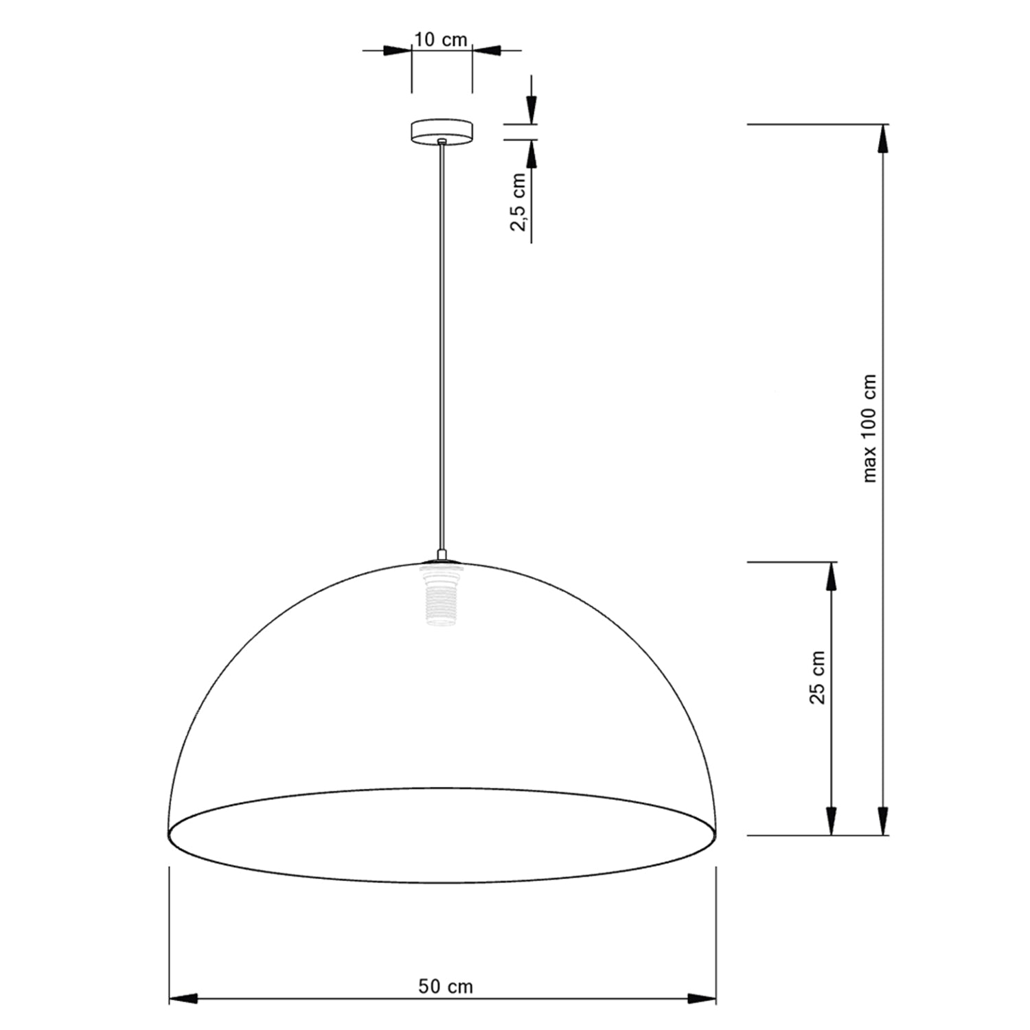 Hängeleuchte Sphere gold